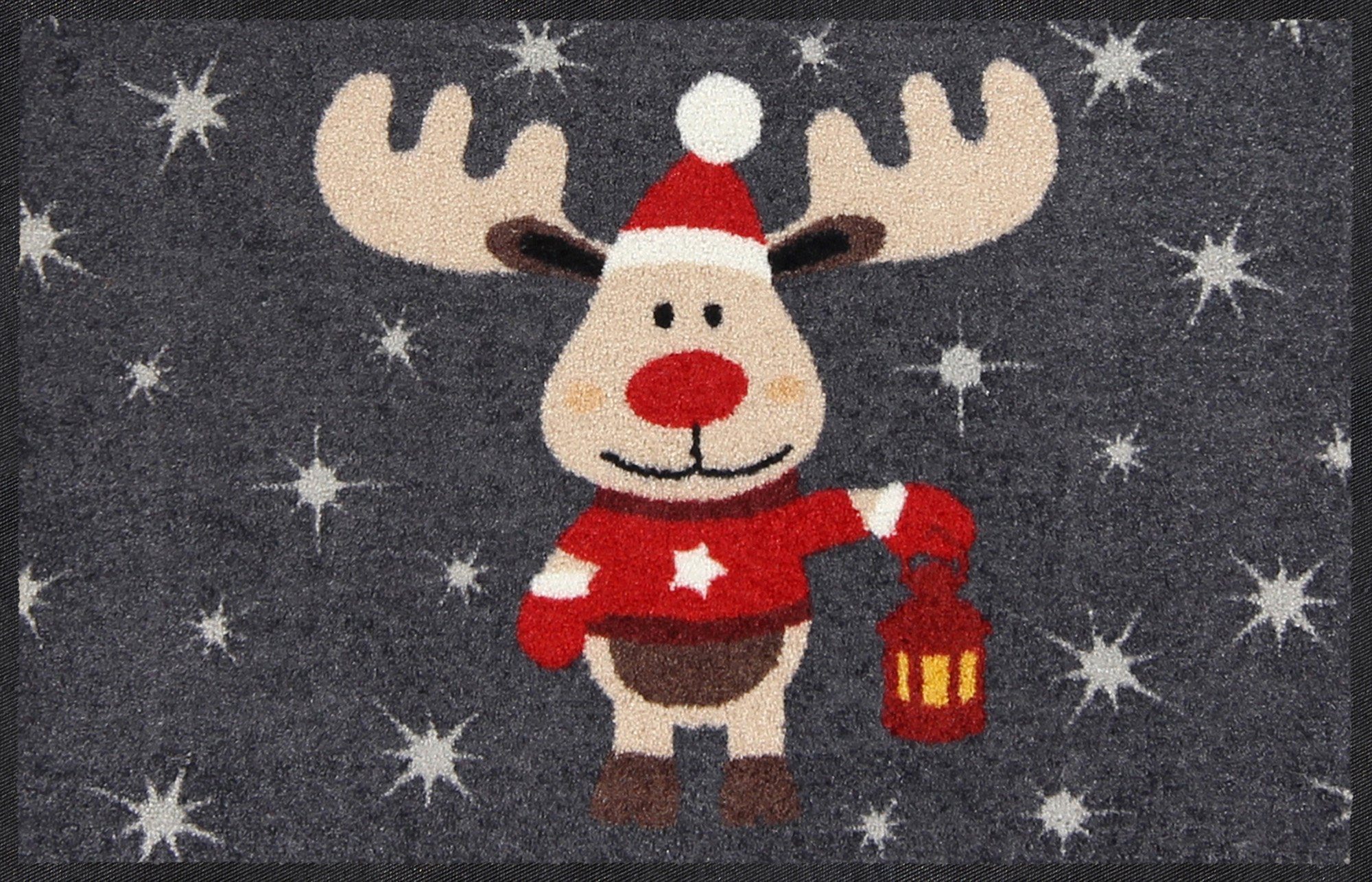 Erwin Müller Fußmatte Fußmatte "Elch", eckig, Höhe: 7 mm, Motiv günstig online kaufen