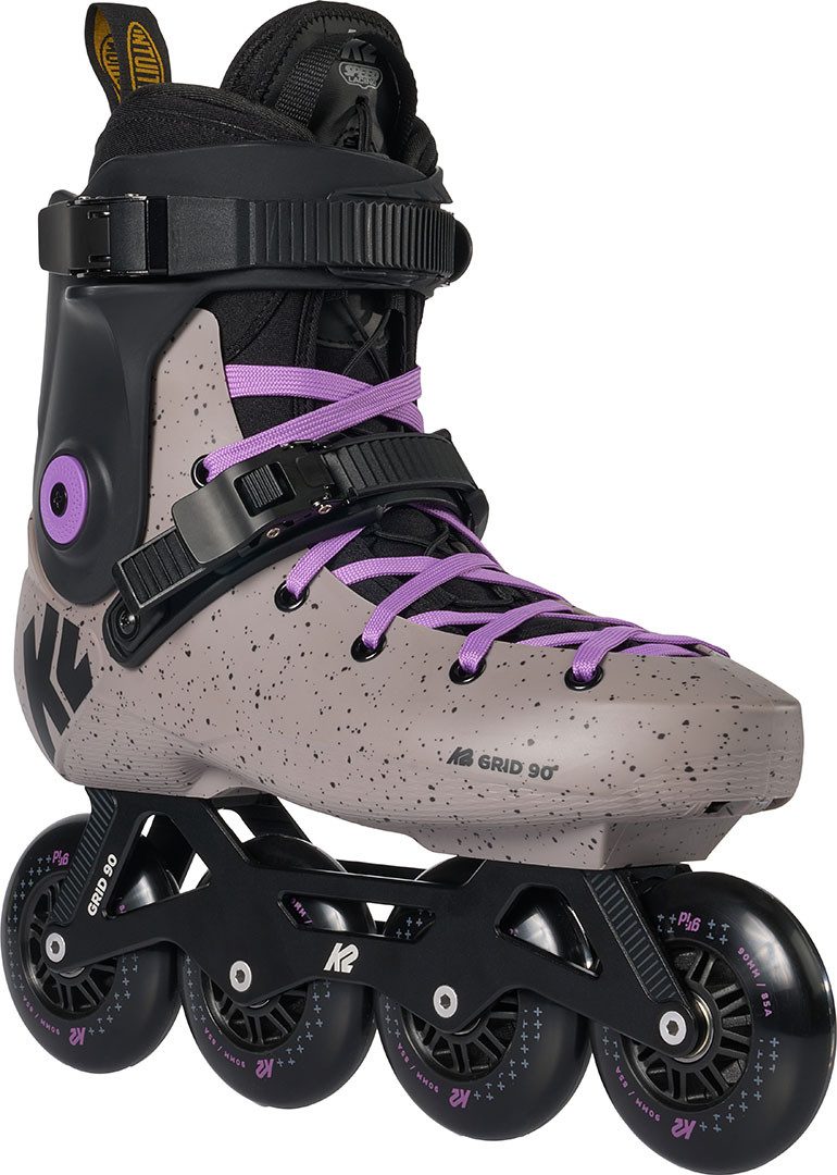 Inlineskates K2 GRID 90 Inline Skate grey/purple