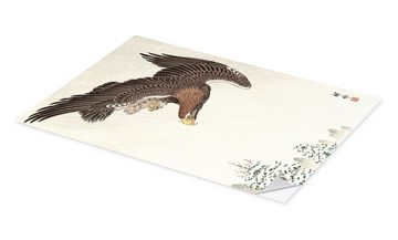 Posterlounge Wandfolie Ohara Koson, Fliegender Adler, Malerei