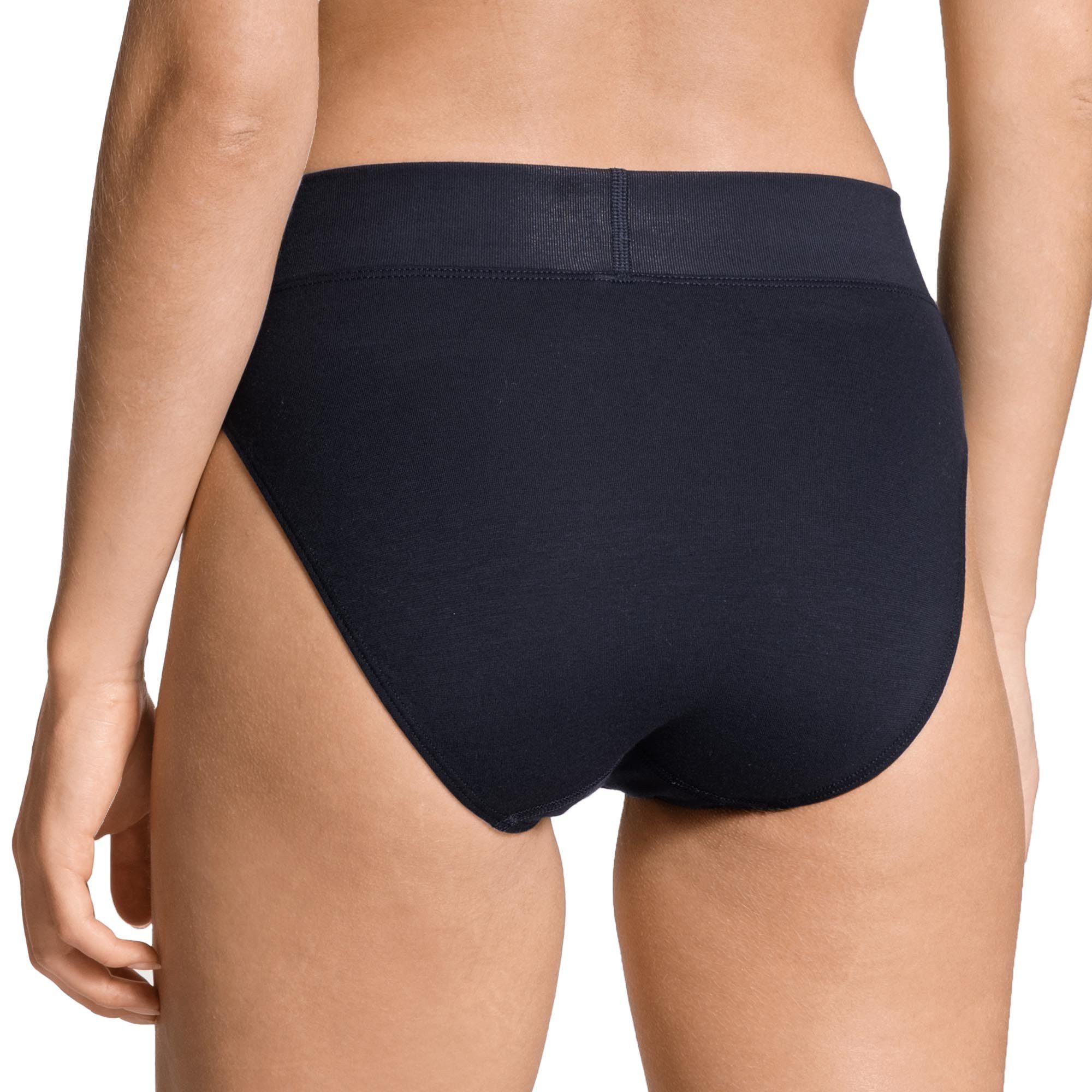 CALIDA Slip Damen Slip 2er Pack Baumwolle Elastic High Waist (Packung, 2er Pack)