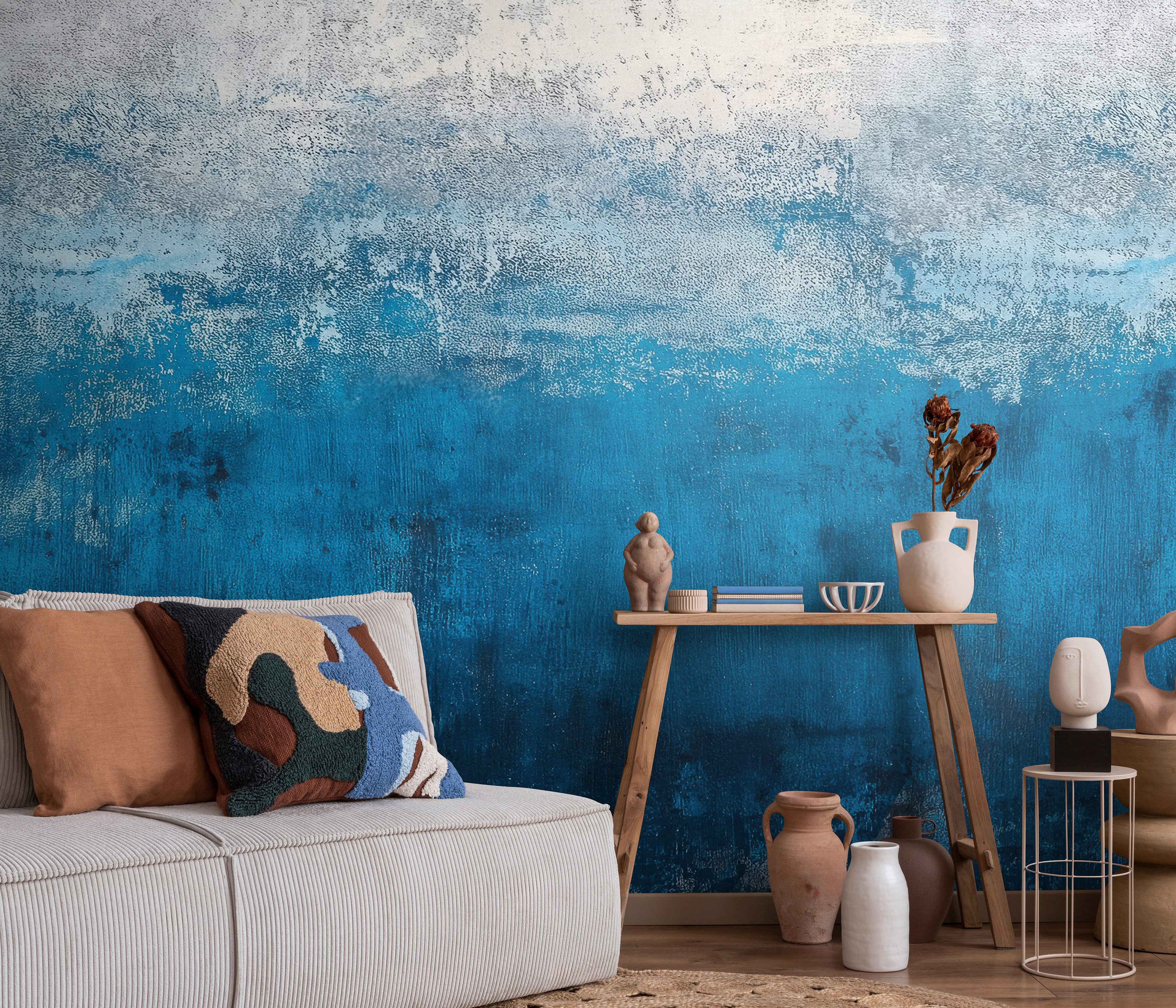 Erismann Vliestapete Vliestapete Aquarelloptik blau Erismann 220850701