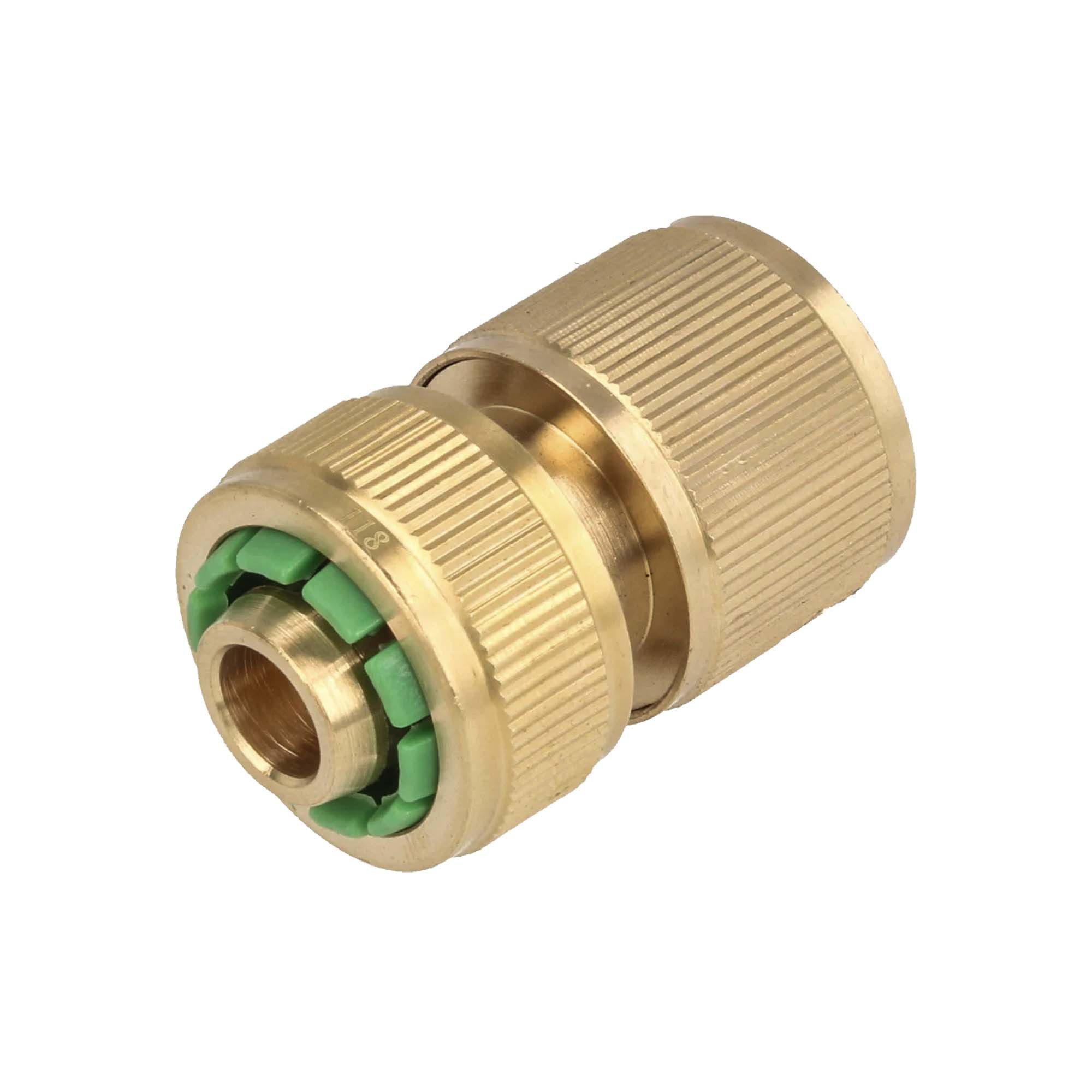 tecuro Schlauchverbinder Schlauchanschlussstück ohne Stopp für Schlauch 1/2 Zoll (13 mm)