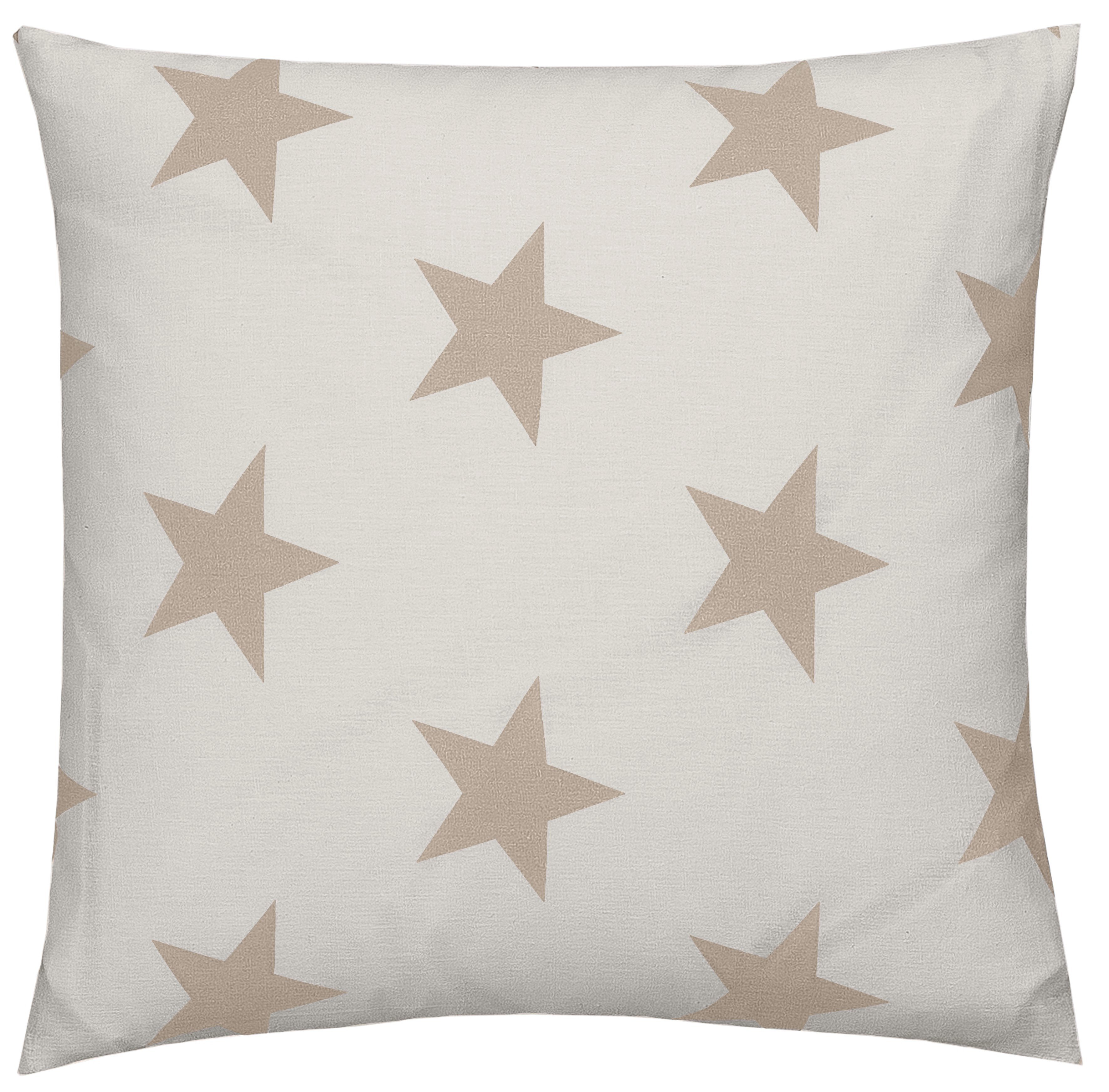 Sternenmuster, in Kissenbezüge beige mit Kissenhülle my Stella home (2 verschiedenen Stück) Größen,