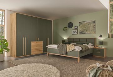 Schlafkontor Bettanlage Romano, 180x200 cm, Bett inklusive 2 Nachtkommoden