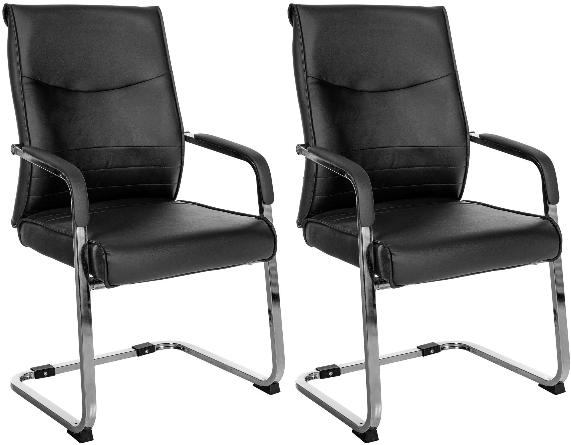 CLP Besucherstuhl Hobart (2er Set), Kunstleder günstig online kaufen