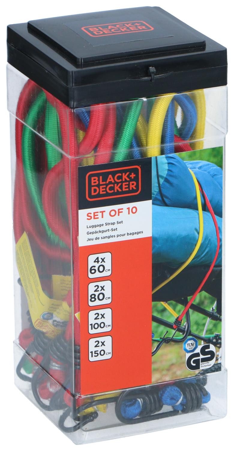 Black + Decker Gepäck-Halterung BLACK+DECKER Gummibänder Set