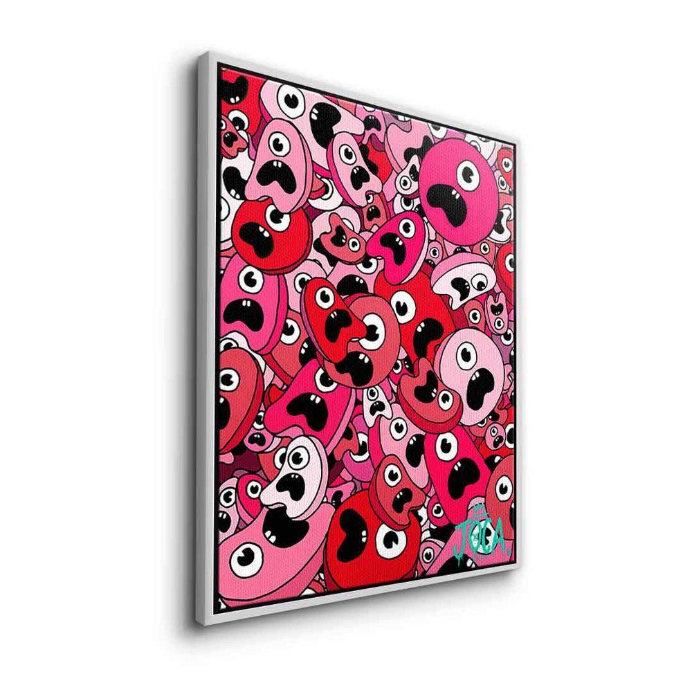 DOTCOMCANVAS® Rahmen silberner | Leinwandbild Silber