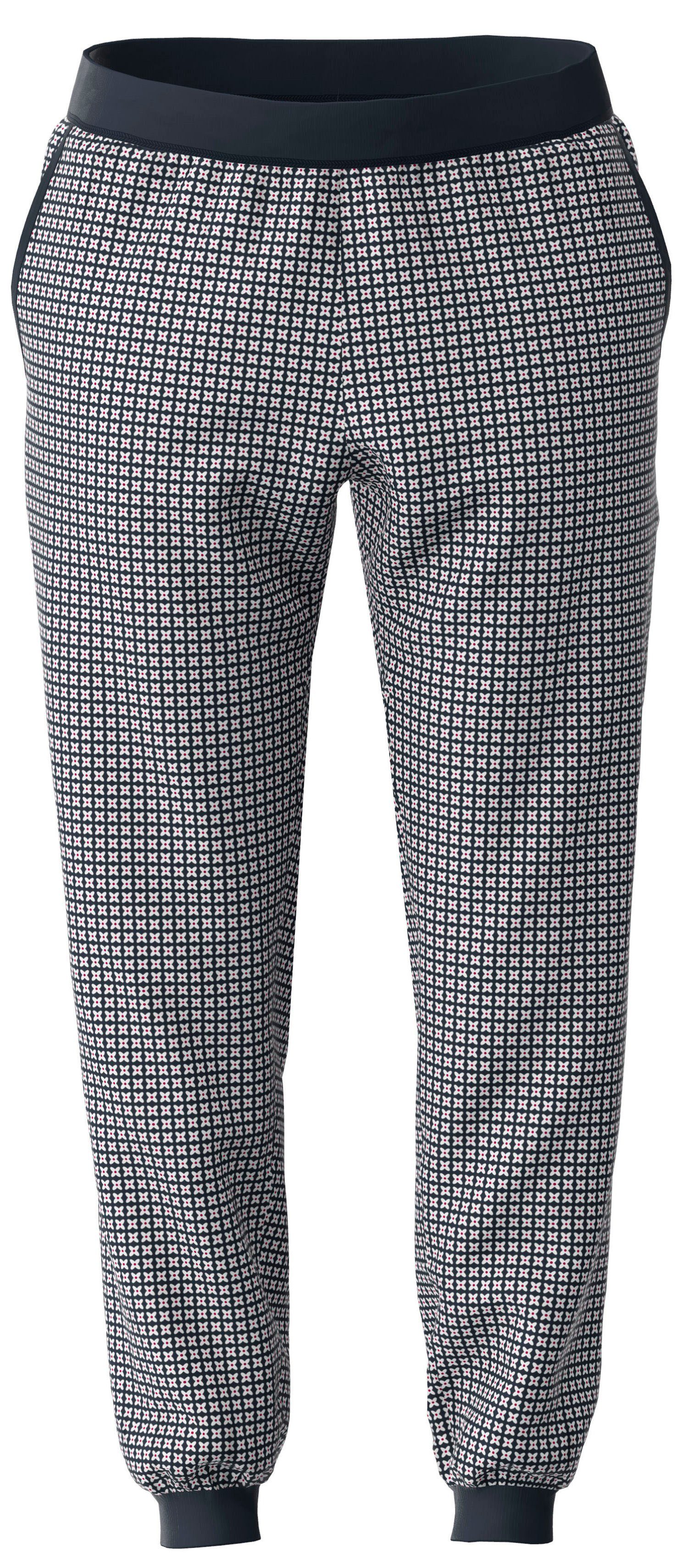 Ammann Pyjamahose Ammann Damen Pyjama Hose lang (1-tlg) Modisches Design Baumwolle