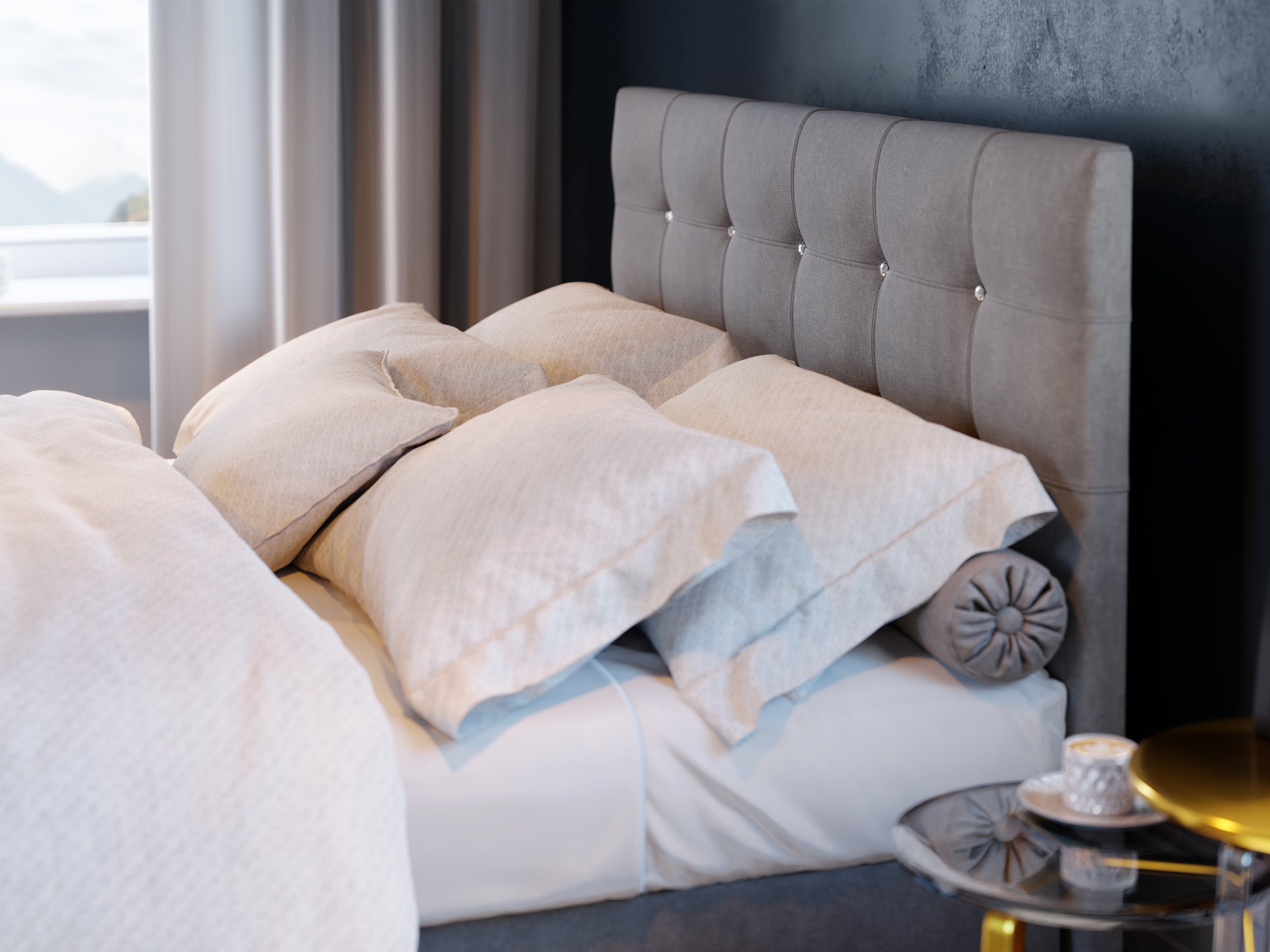 yourhouse24 Boxspringbett Cleo mit 2 Bettkästen, günstig online kaufen