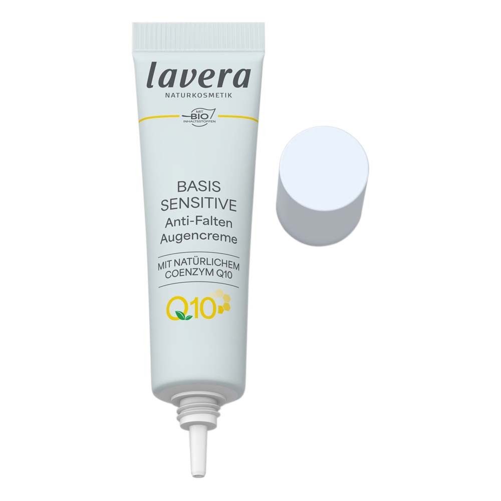 lavera Augencreme Basis Sensitiv - Anti Falten Augencreme 15ml