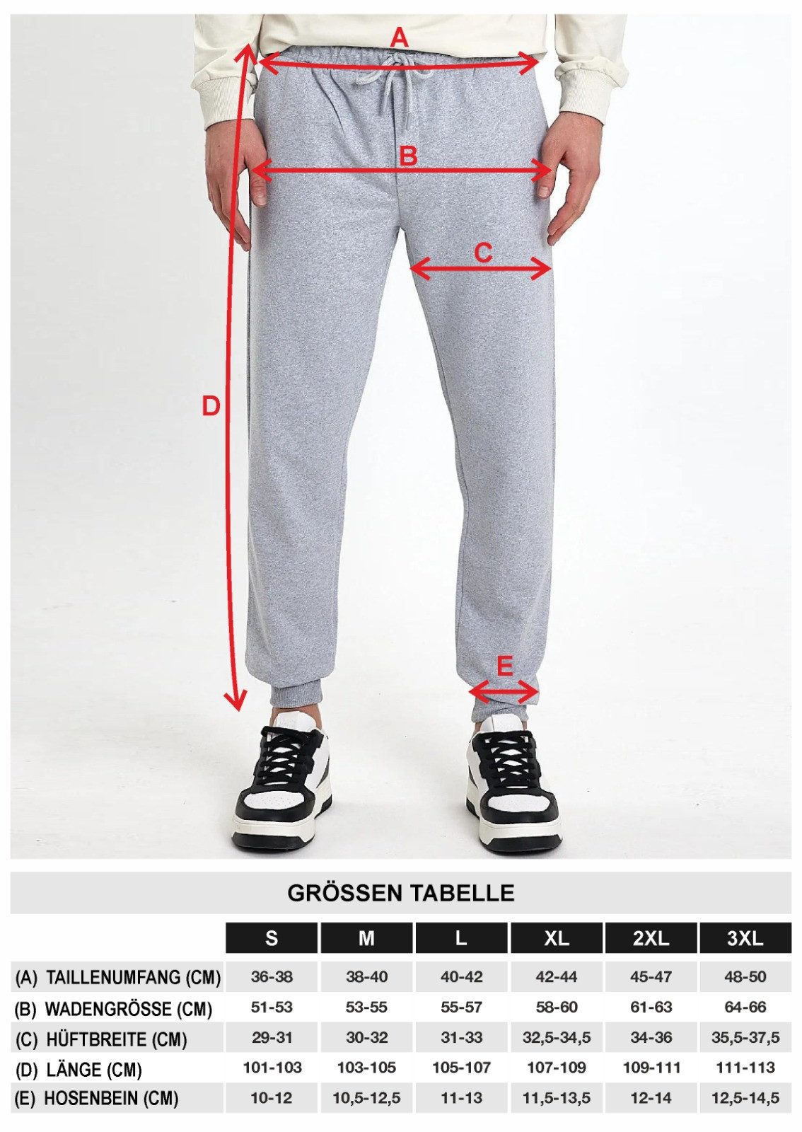 COMEOR Jogginghose Sweathose Sporthose Herren mit Bündchen