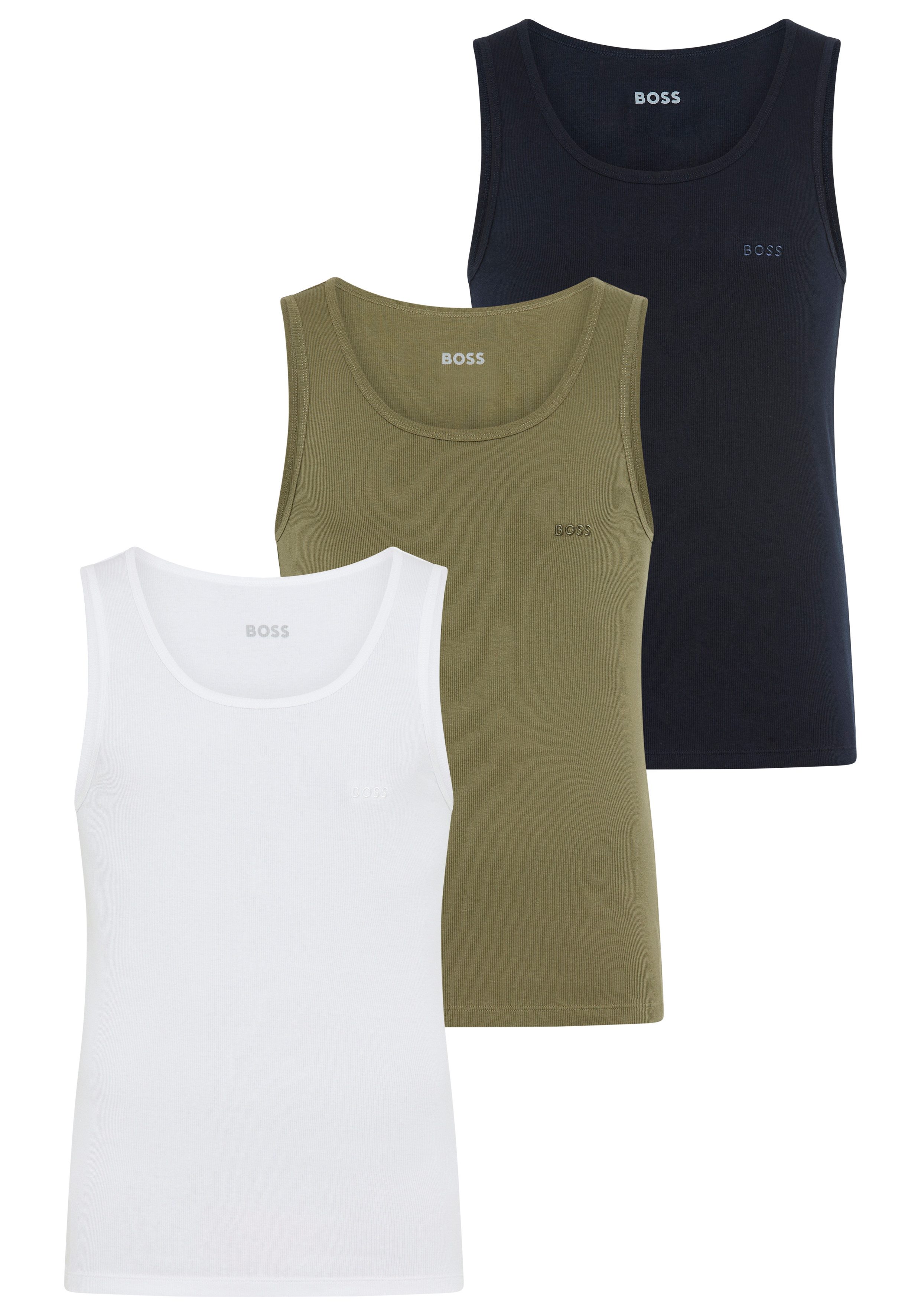 BOSS Tanktop 3P RibClassic BOSS ONE günstig online kaufen