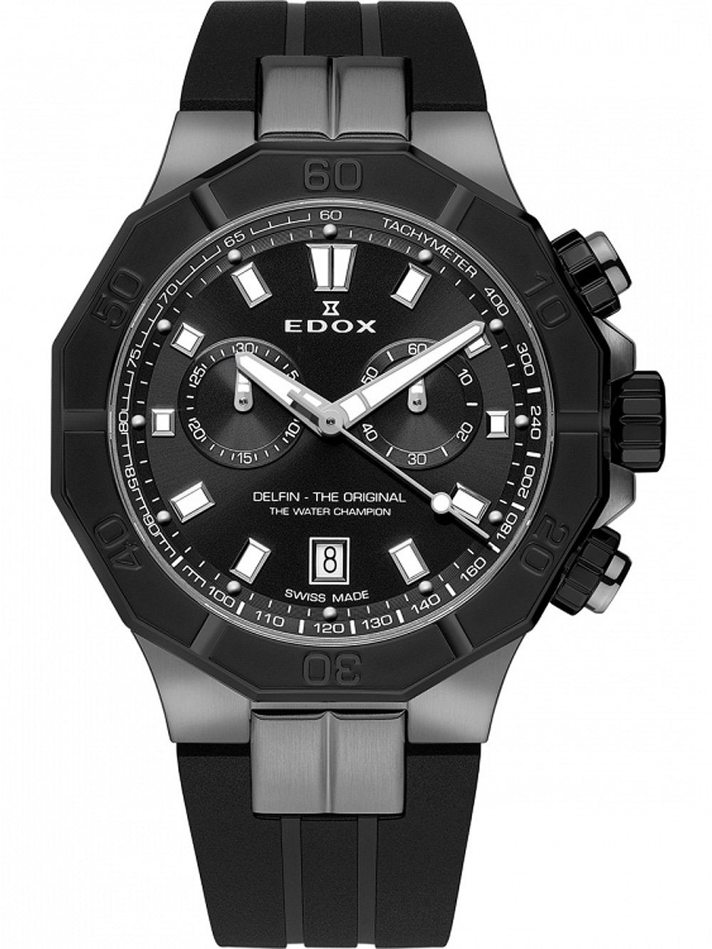 Edox Chronograph Edox 10113-37GNCA-NGIN Delfin Chronograph Herrenuh