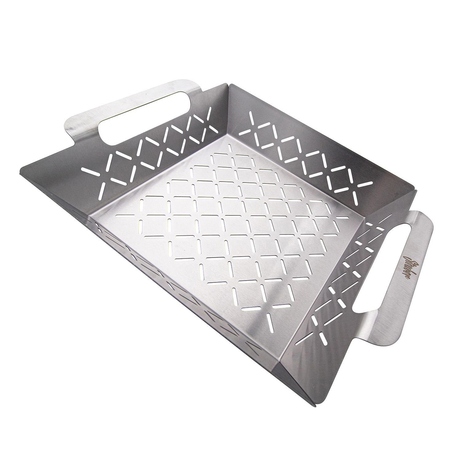 Steuber Grillschale Premium Line, Edelstahl, Grill-Schale, Ersatz für Aluminium Schalen