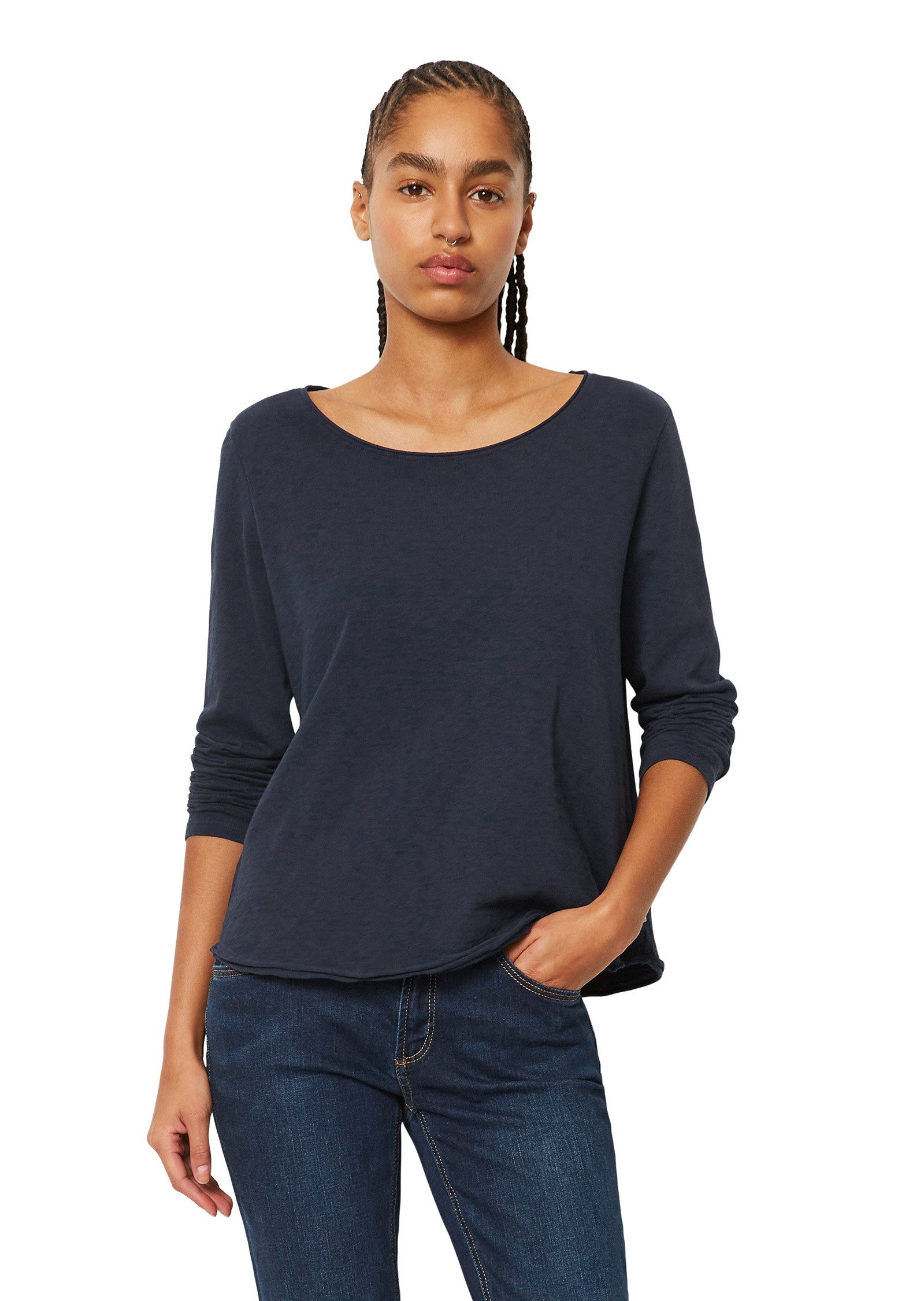 Marc O'Polo DENIM Langarmshirt aus Organic Cotton