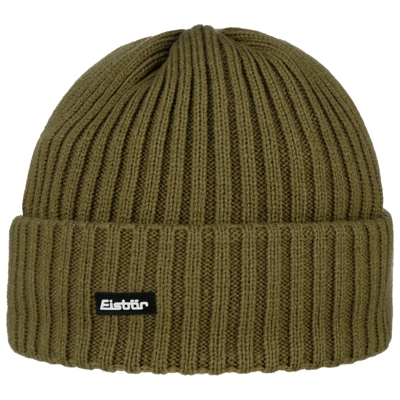 Eisbär Strickmütze (1-St) Wintermütze mit Umschlag