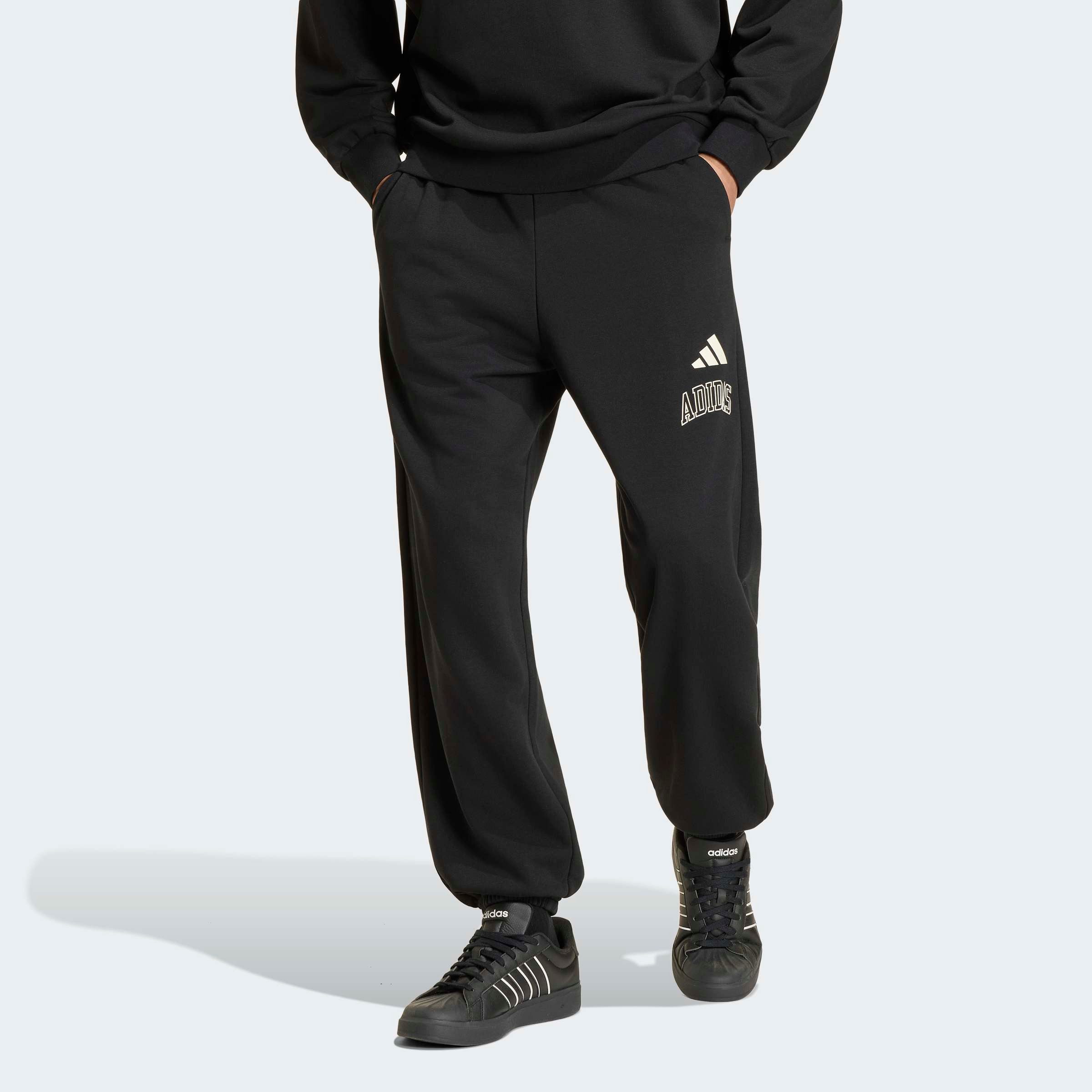 adidas Sportswear Sporthose SEASONAL ESSENTIALS COLLEGIATE, FRENCH TERRY, BÜNDCHEN mit normal-weiter Passform, ohne Verschluss, für Erwachsene