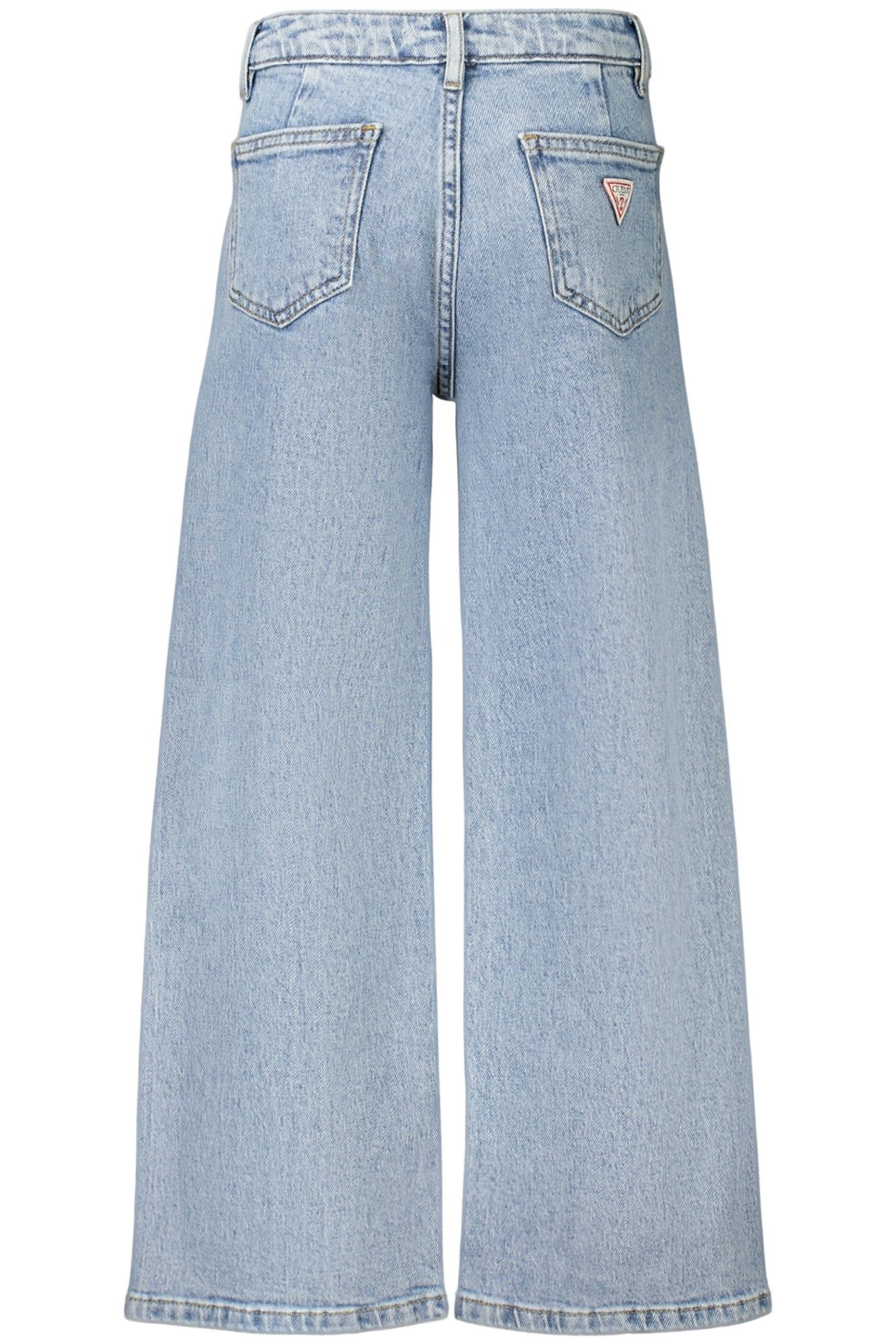 GUESS JEANS 5-Pocket-Jeans Weite Mädchenjeans Hellblau mit Verstellbarem Bund und Logo