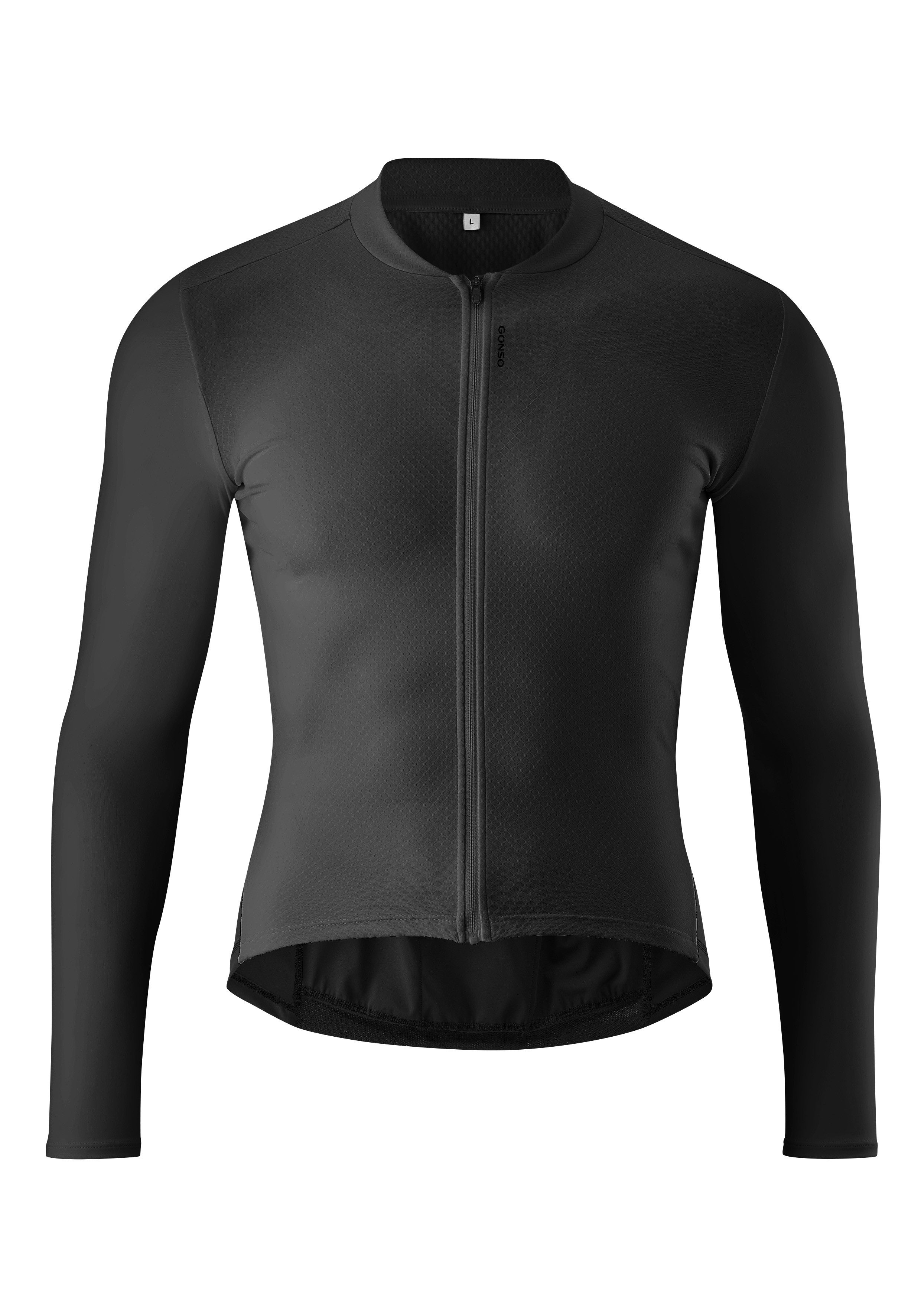 Gonso Radtrikot SITIVO Jersey Longsleeve M Herren Fahrradtrikot langarm, Full-Zip Trikot mit Rückentasche