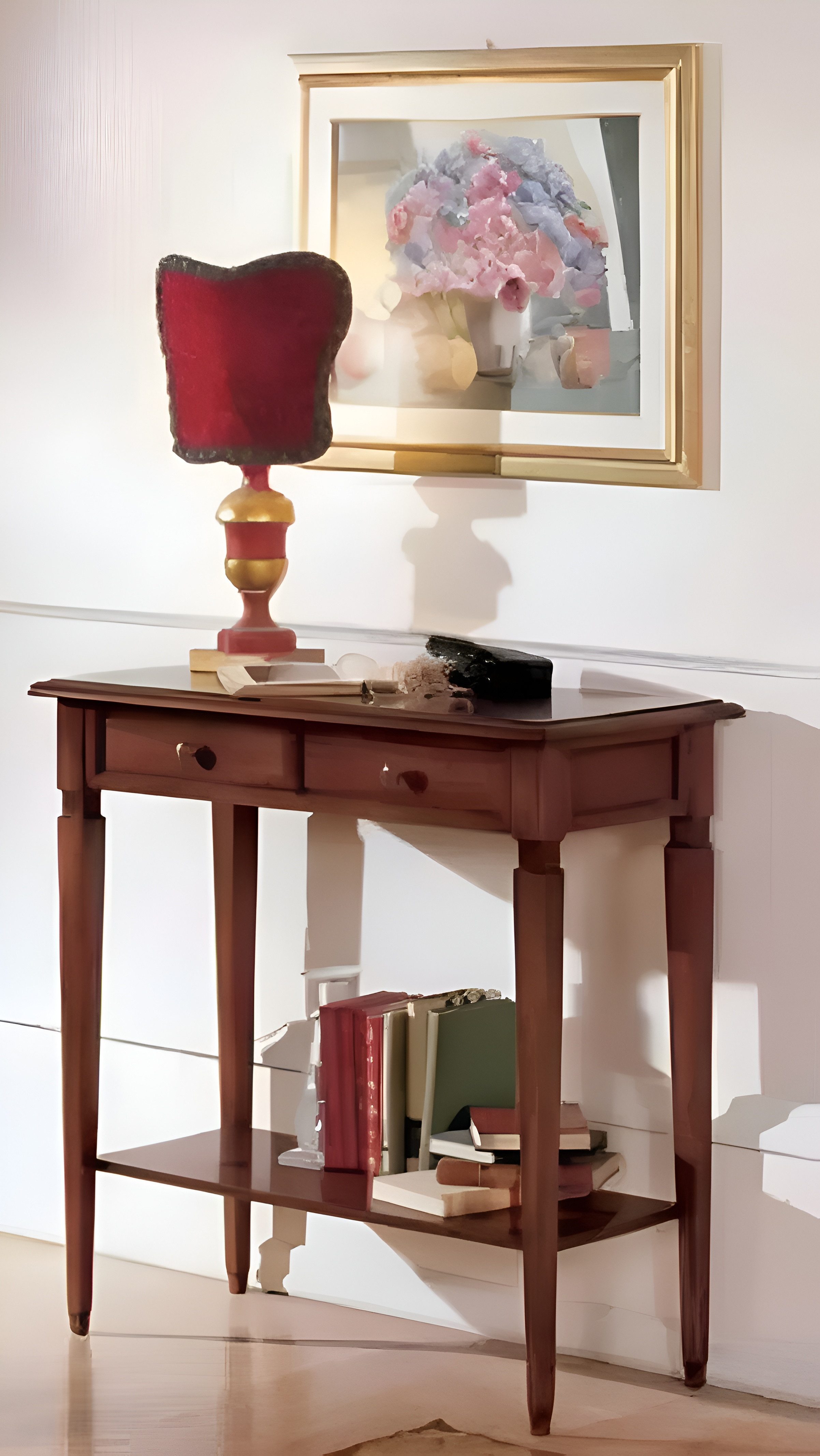 Xlmoebel Konsolentisch Italienischer Holz-Beistelltisch mit klassischem Design (Konsole), Hergestellt in Italy