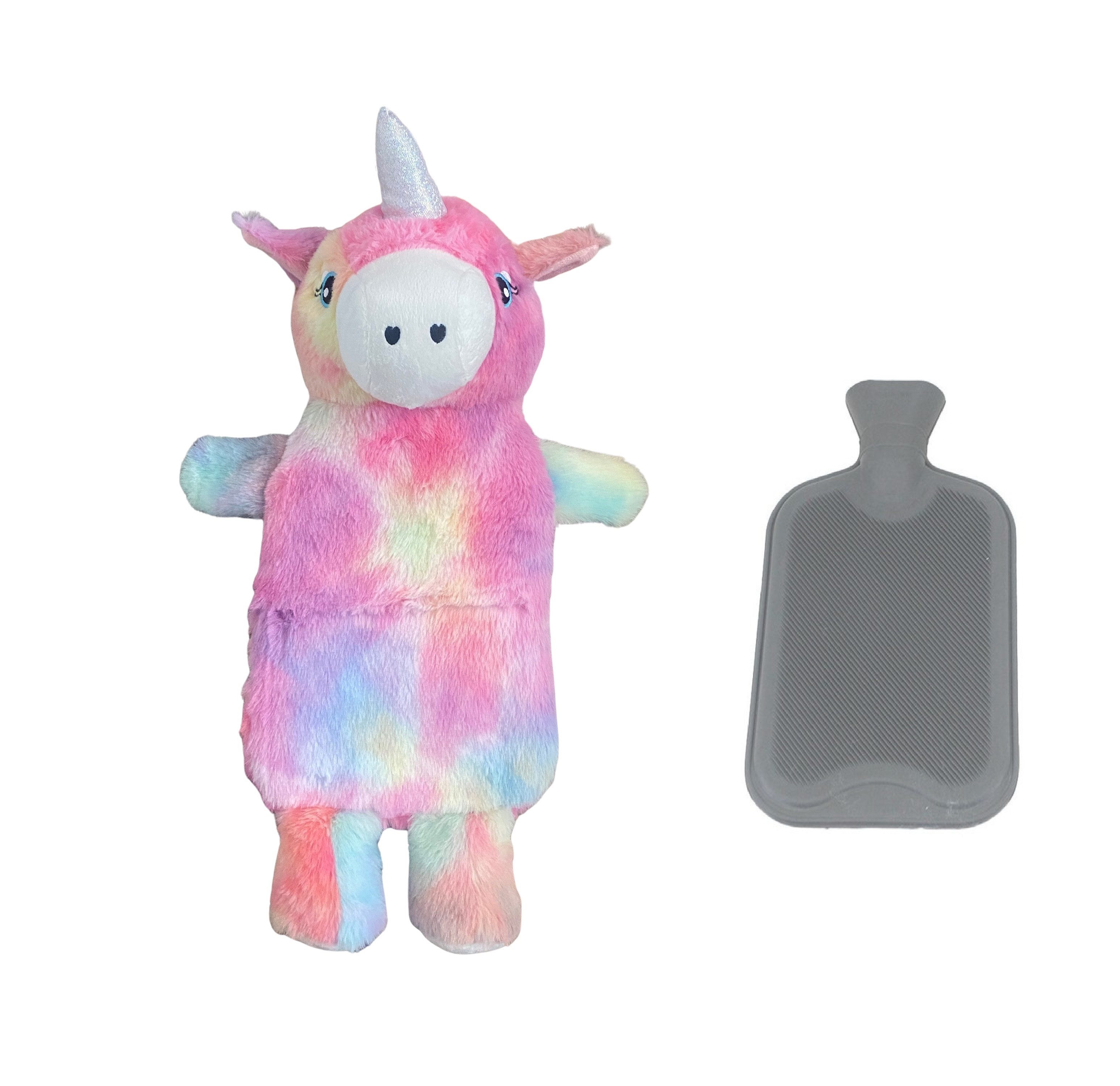 Antonio Wärmflasche Antonio Kinder Wärmflasche 0,7 Liter mit Bezug Einhorn 45cm