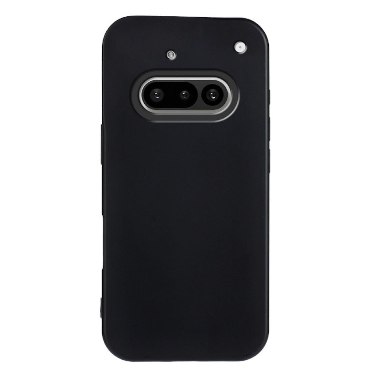 Wigento Handyhülle Für Nothing Phone 3a Silikon TPU Schutz Hülle Dünn Flexibel Schwarz, Stilvolle TPU Hülle, präzise Aussparungen, schützend