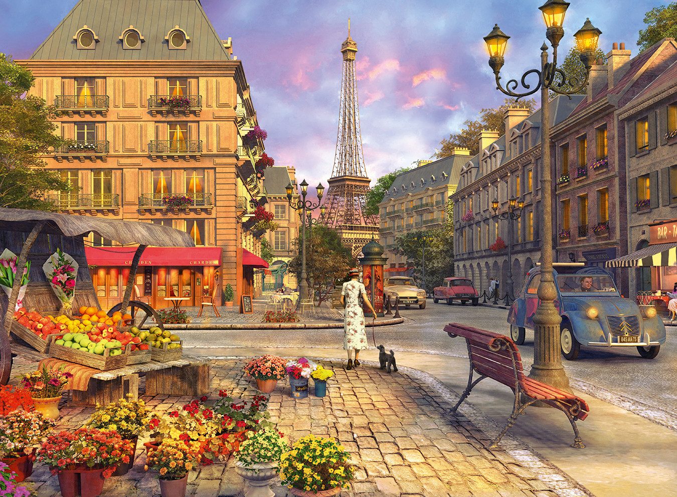 Ravensburger Puzzle Spaziergang durch Paris, 500 Puzzleteile, Made in Germa günstig online kaufen