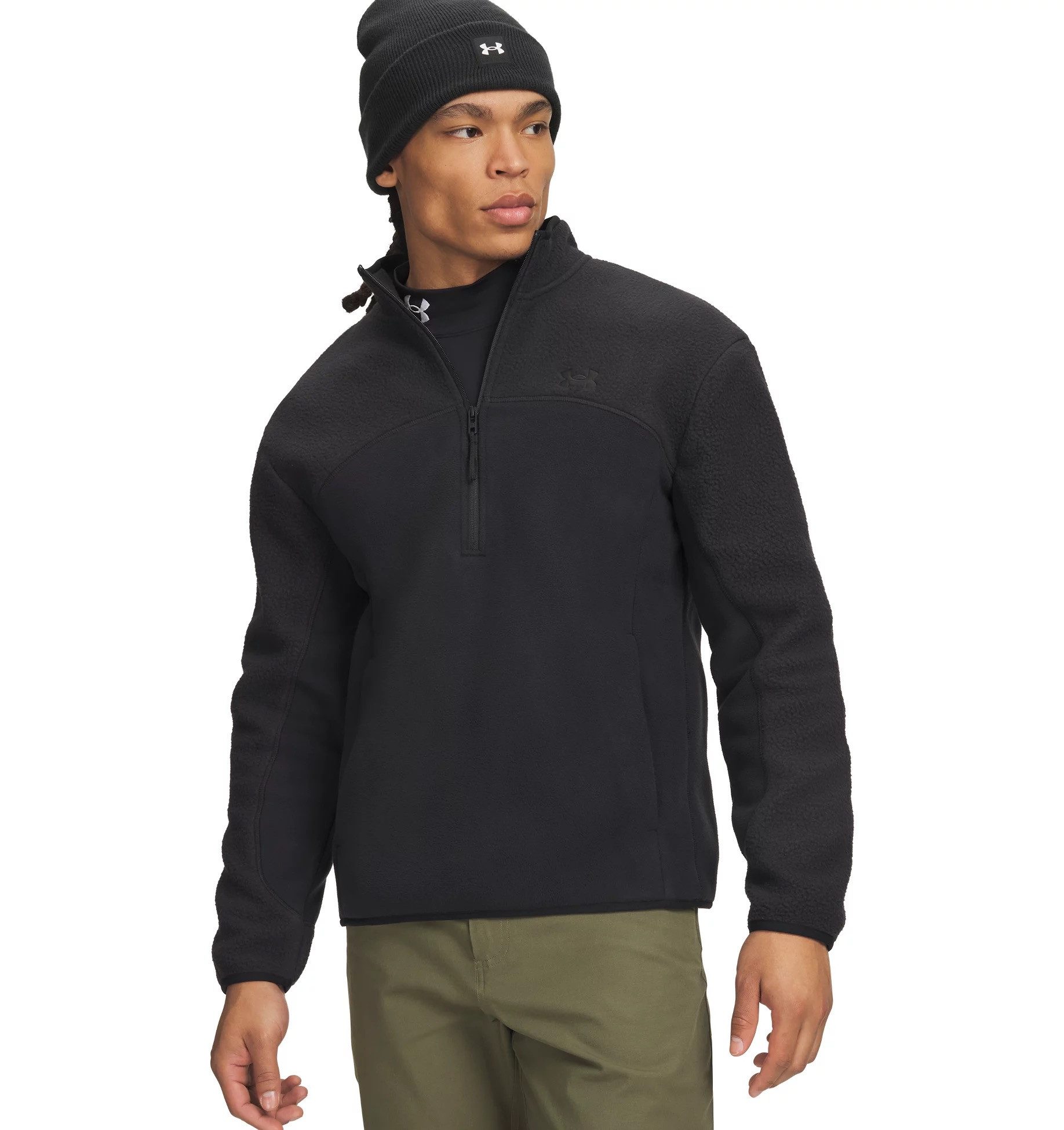 Under Armour® Sweatshirt M CGI BASECAMP HZ FLEECE aus Polyester, in den Größen S bis XXXL