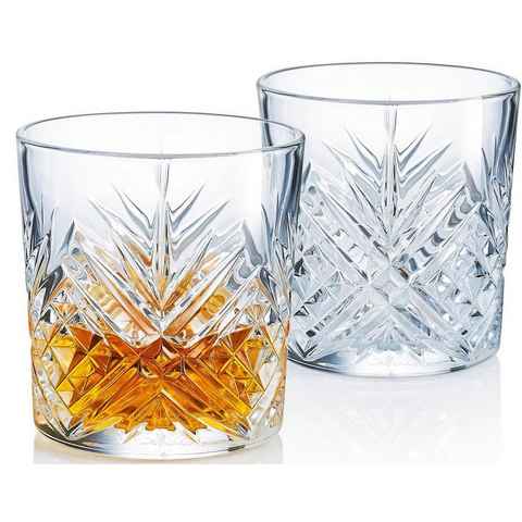 Luminarc Whiskyglas Trinkglas Eugene, Glas, Gläser Set, 6-teilig, Made in Europe