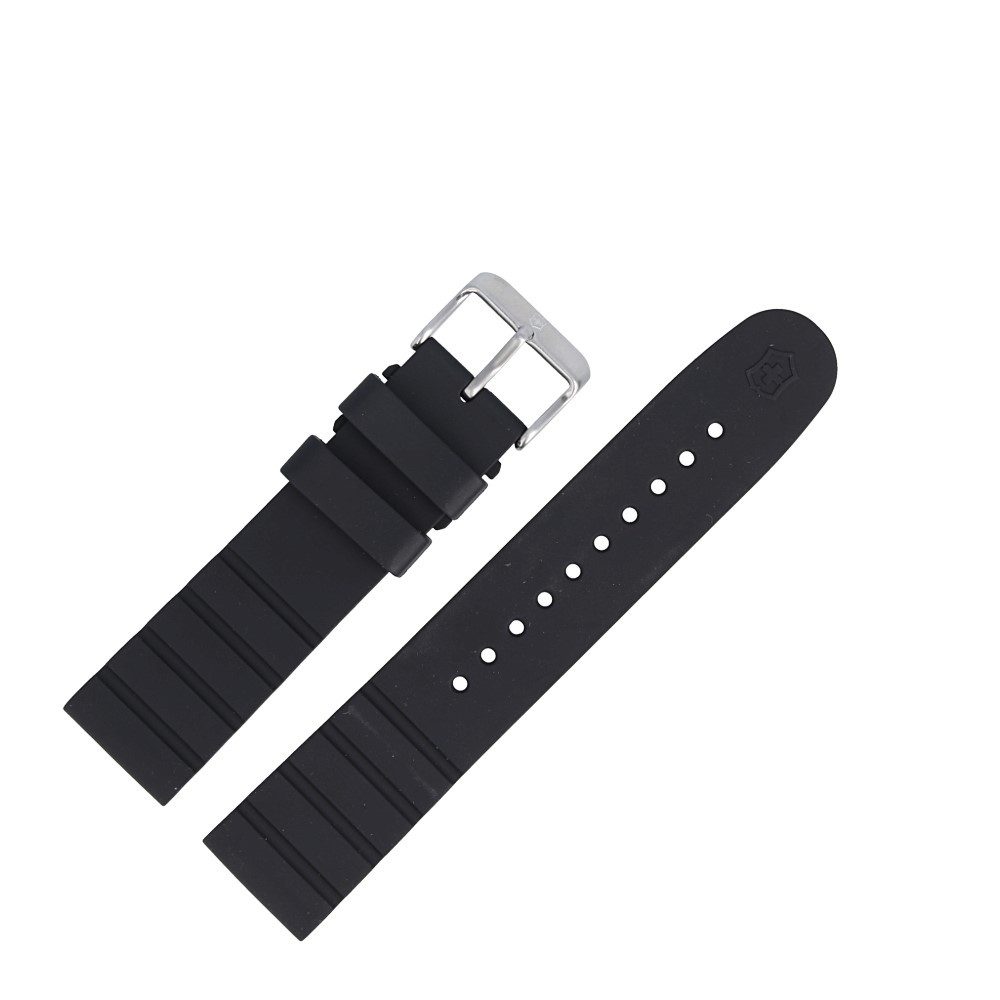 Uhrenarmband 21mm Kunststoff Schwarz 5104