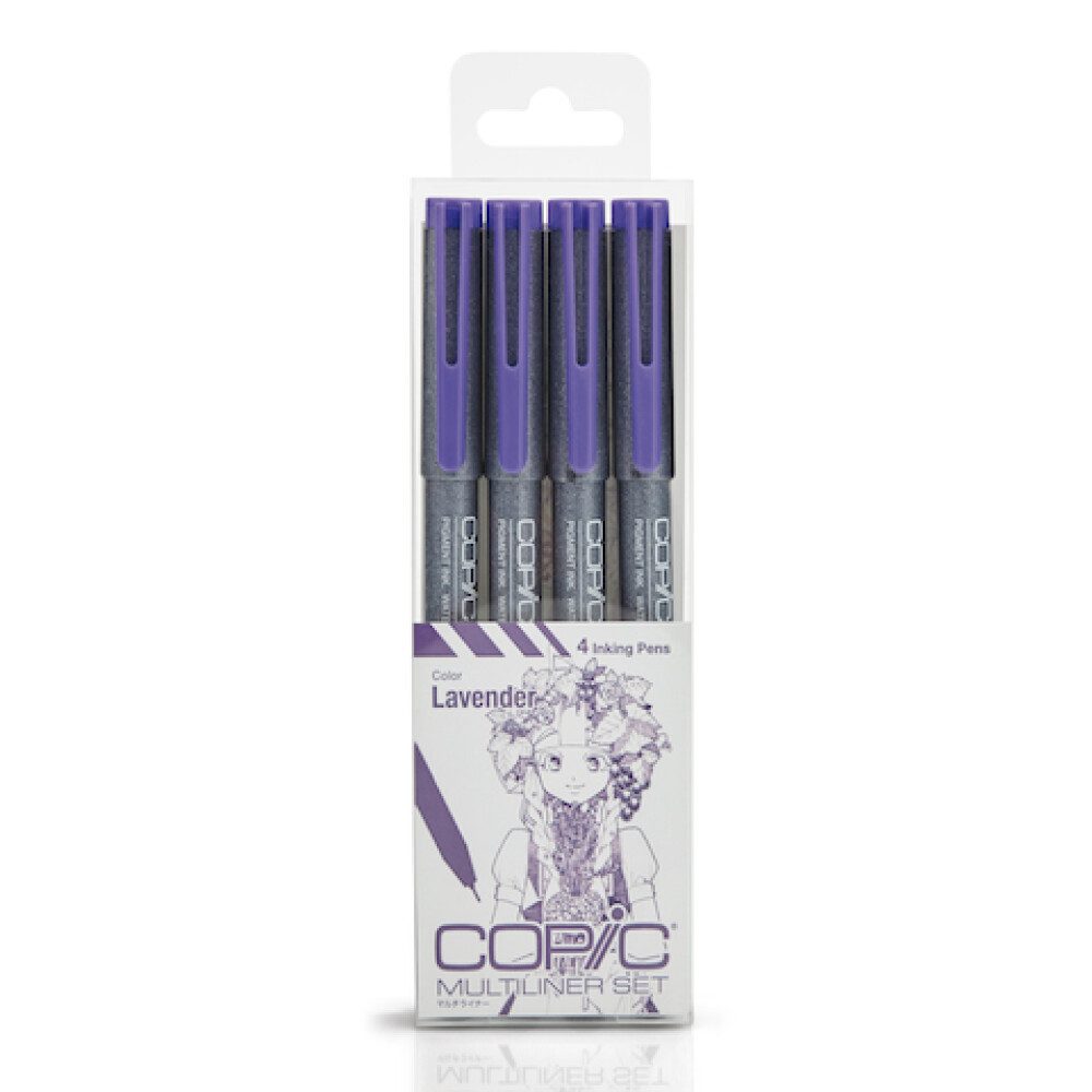 Marker Multiliner Lavendel 4St.