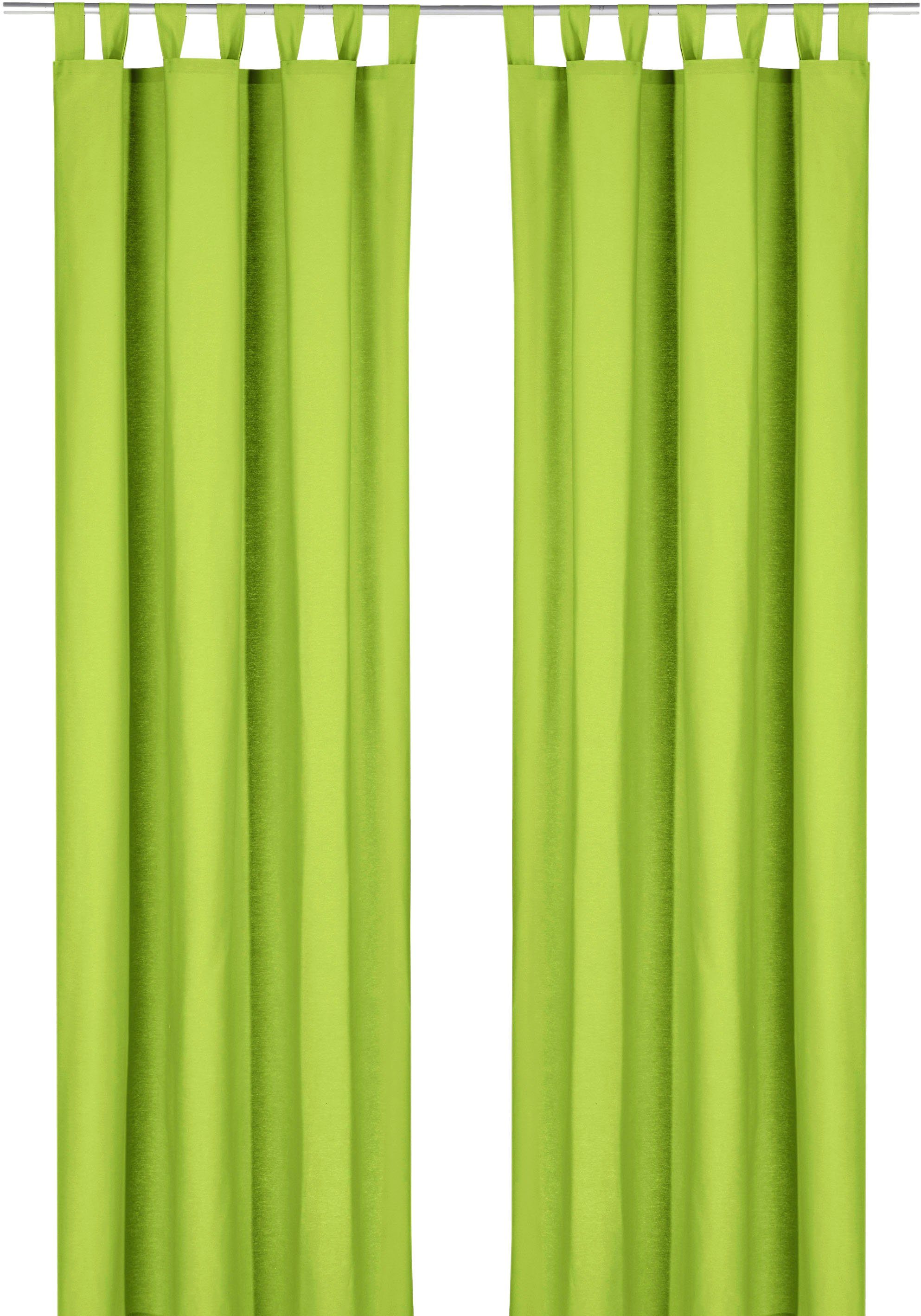 Weckbrodt Vorhang Sento (1 St), Schlaufen, blickdicht, Baumwolle, blickdicht, matte Struktur, unifarben, Gardine, Store
