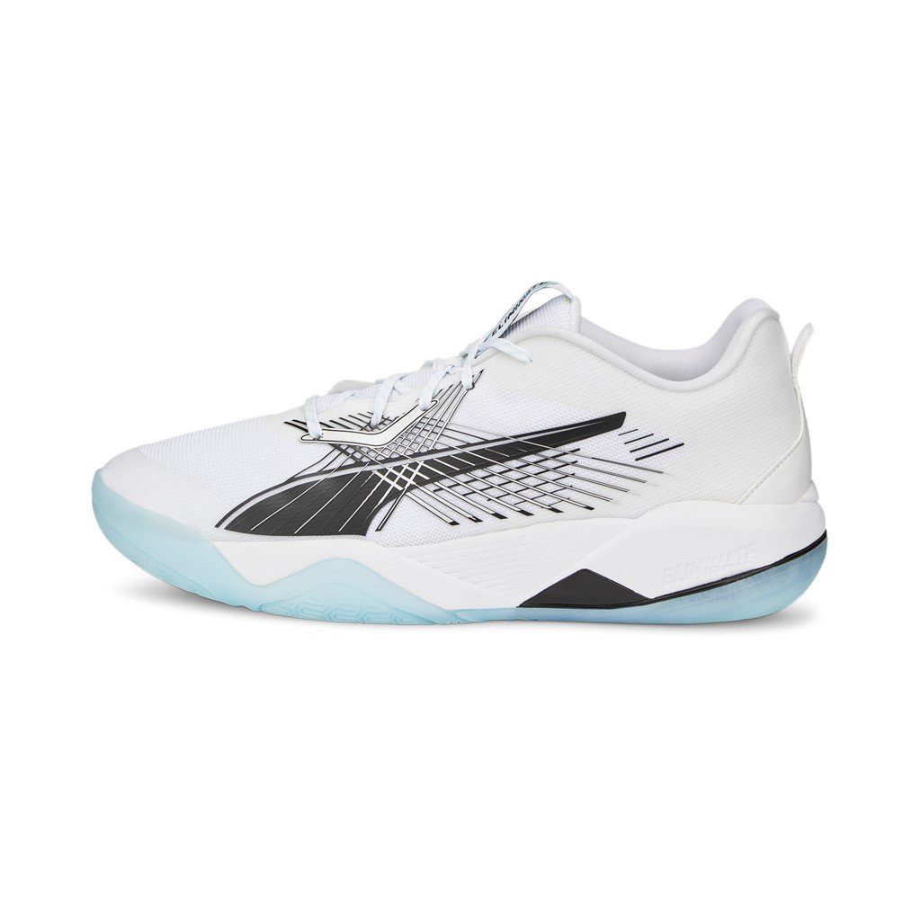 PUMA Hallen-Indoorschuhe Eliminate Power Nitro II weiss/schwarz Herren Badmintonschuh