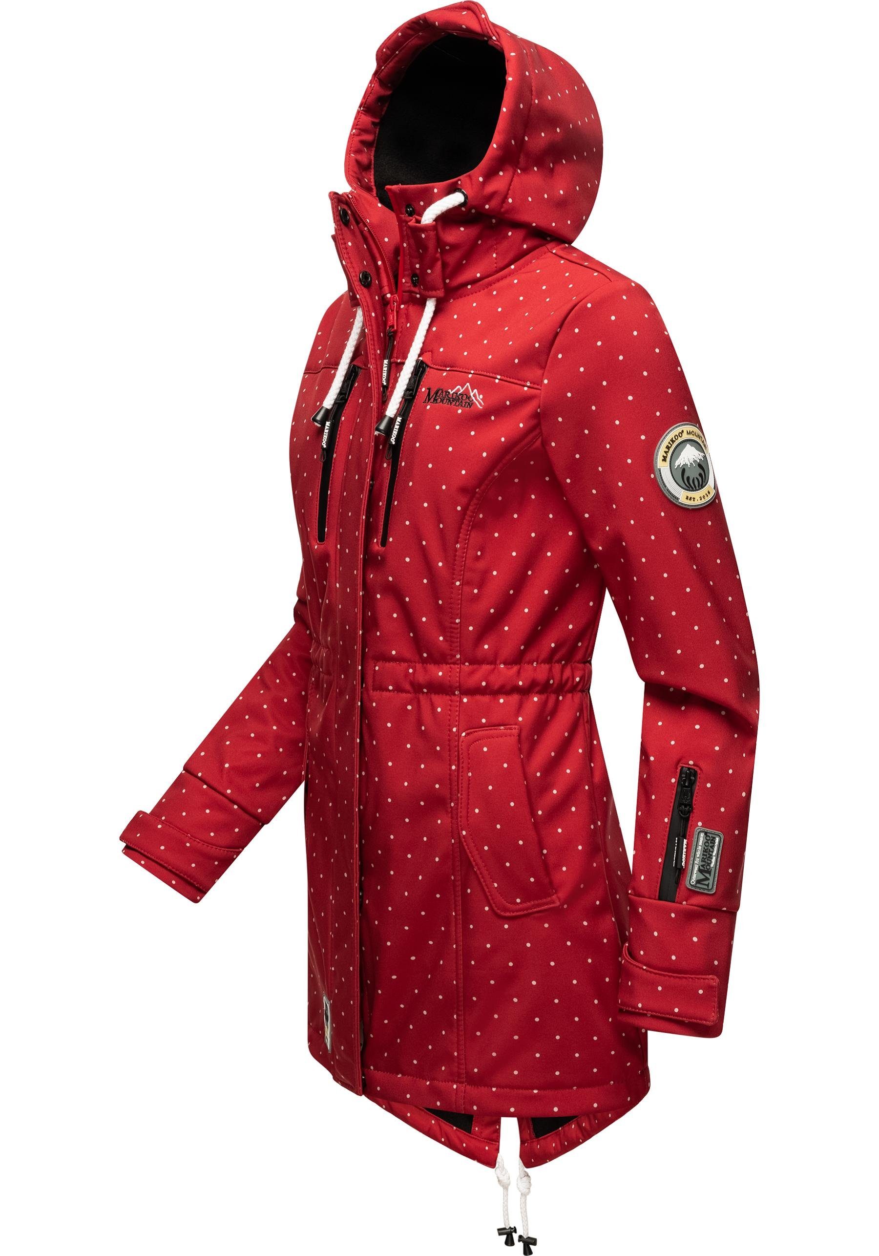 Marikoo Funktionsmantel Zimtzicke Softshell Parka mit Kapuze