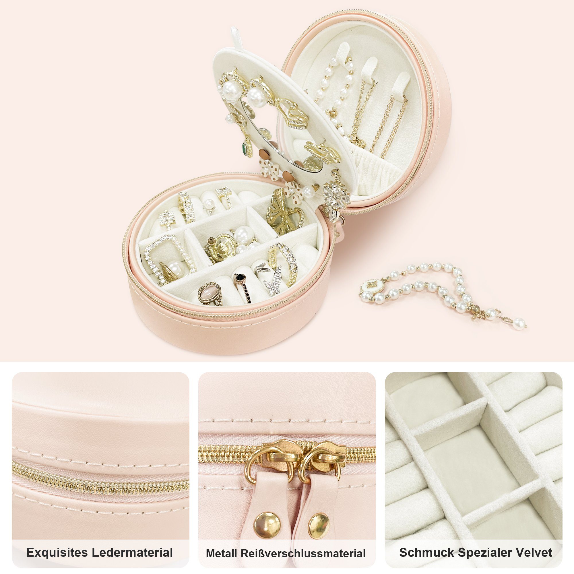 AdelDream Schmuckkasten Schmuckkästchen, Schmuck Organizer günstig online kaufen