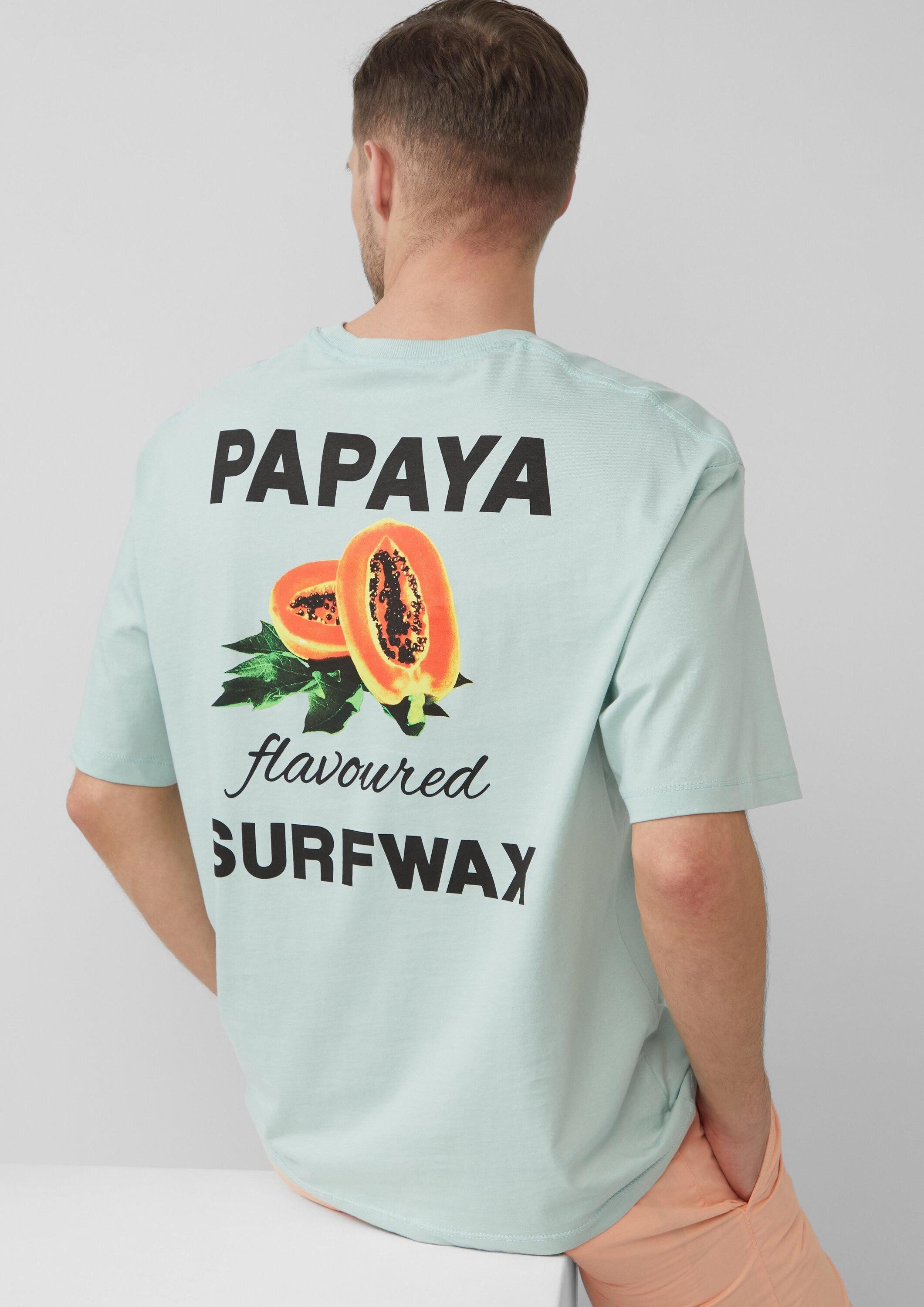 s.Oliver Kurzarmshirt T-Shirt Baumwoll-T-Shirt im Relaxed Fit mit Front- un günstig online kaufen
