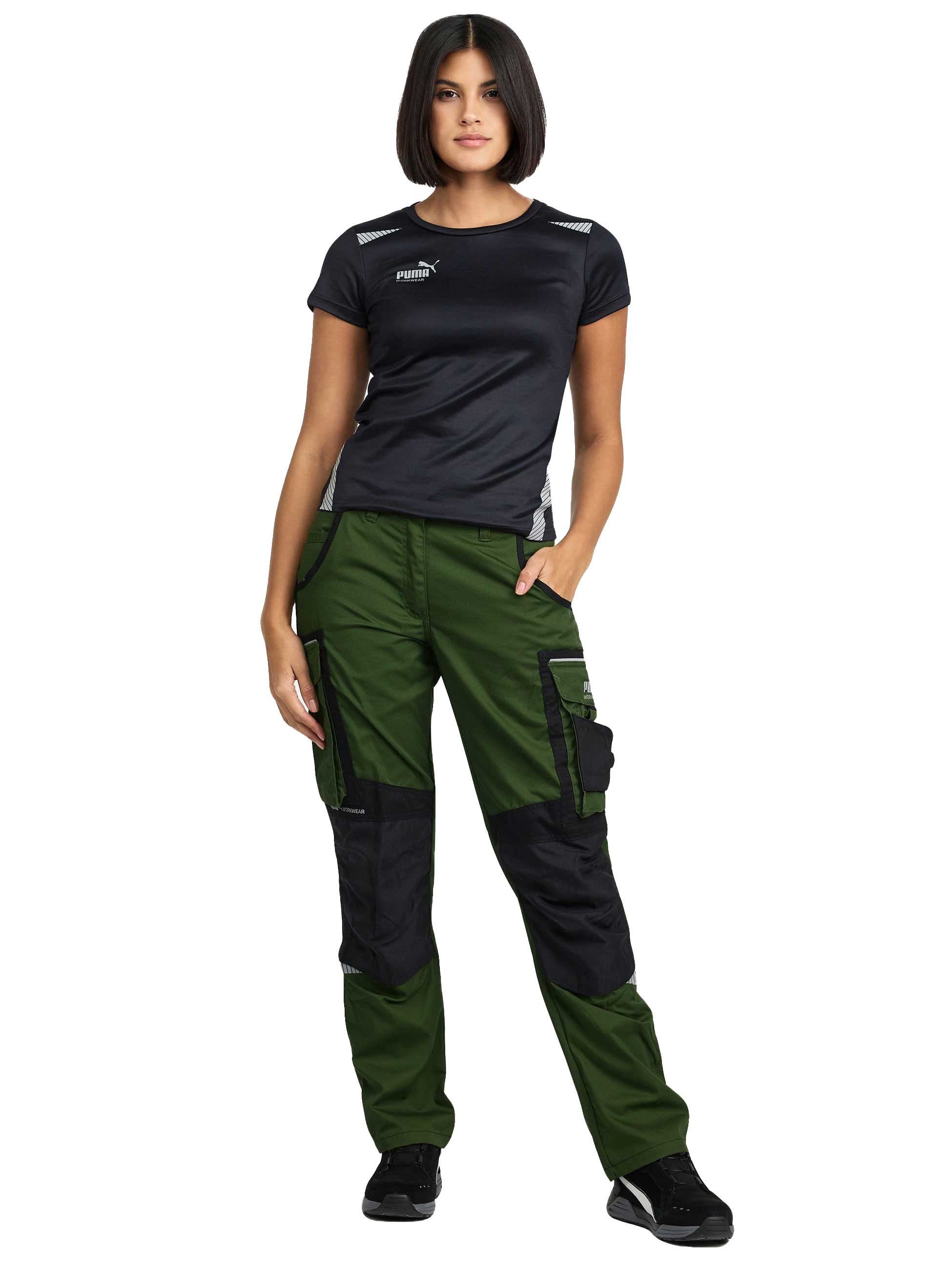 PUMA Workwear Arbeitshose für Damen - Arbeitshose mit elastischem Bund - Precision X Robustes Nylon Gewebe - Verstärkte Nähte & Kniepartien - Viele Taschen