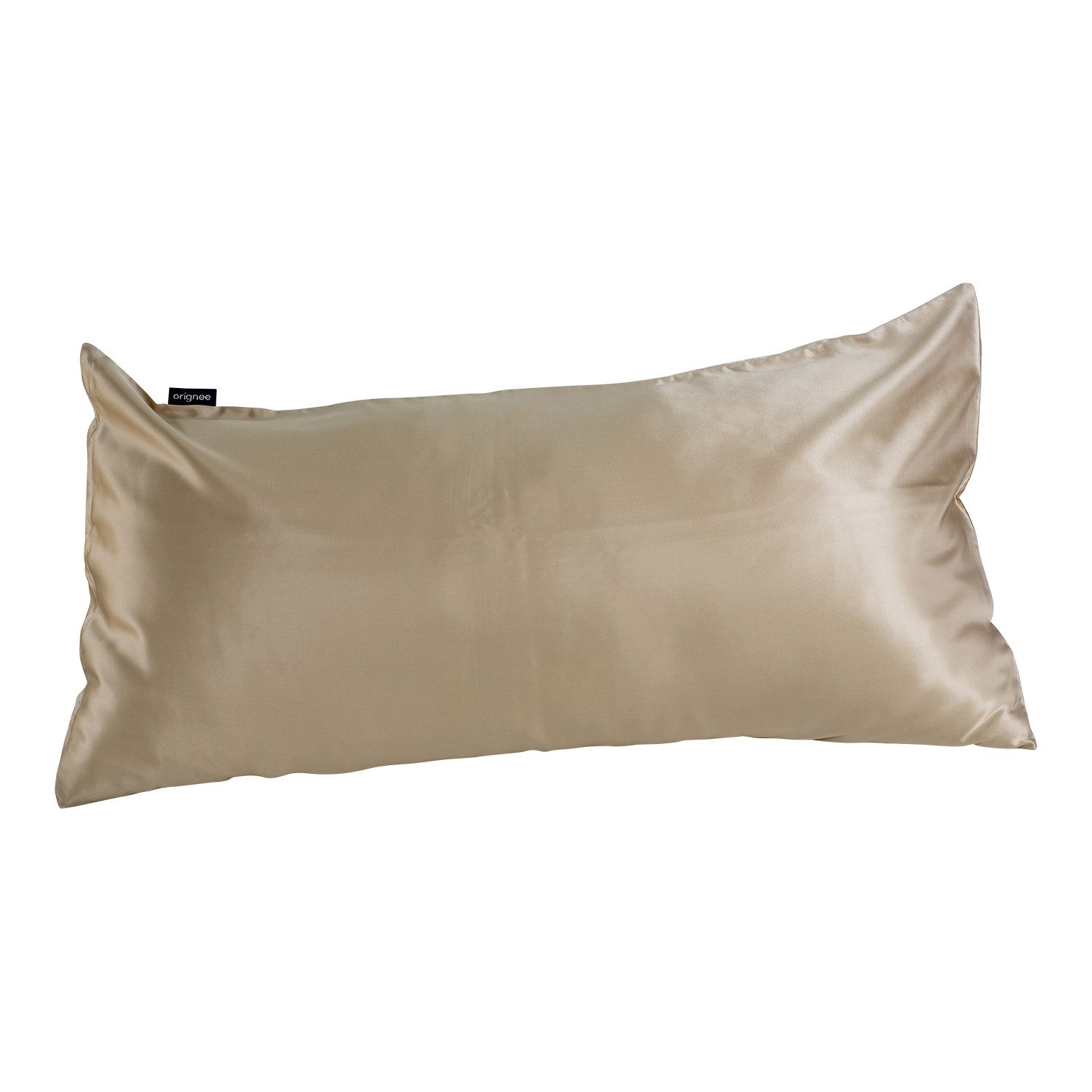 orignee Kissenbezug Seide Kopfkissenbezug aus reiner Maulbeerseide, Taupe & White, (1 Stück), 100% Seide