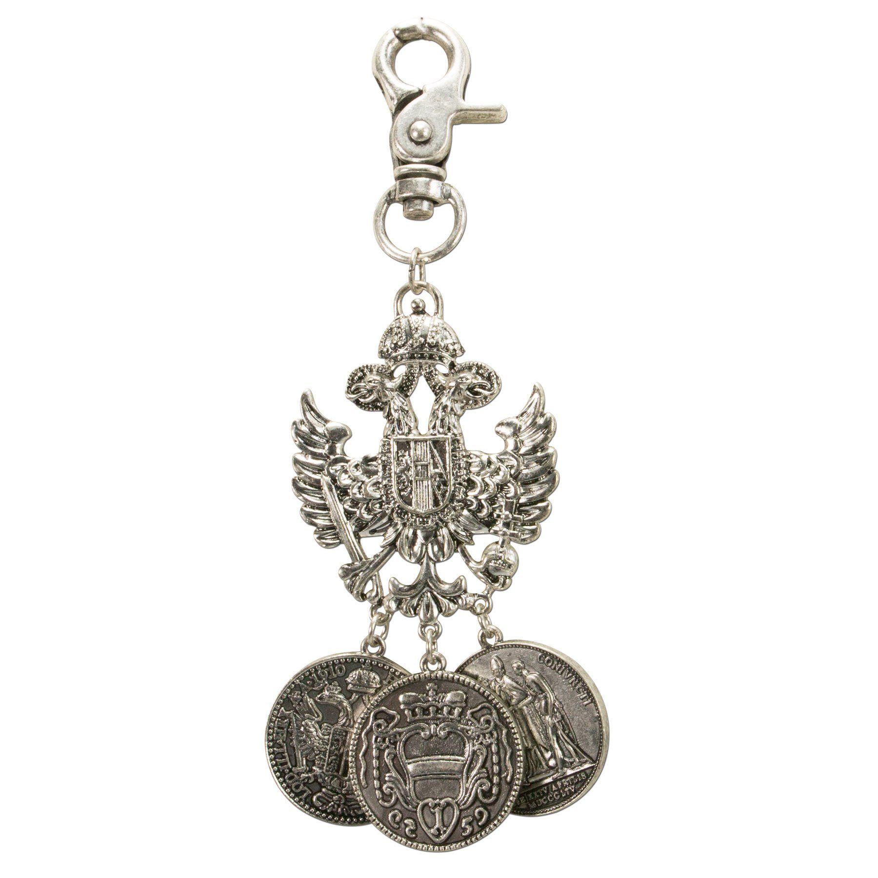 Alpenflüstern Kette mit Anhänger Trachten-Charivari Anhänger Adler-Münze (a günstig online kaufen