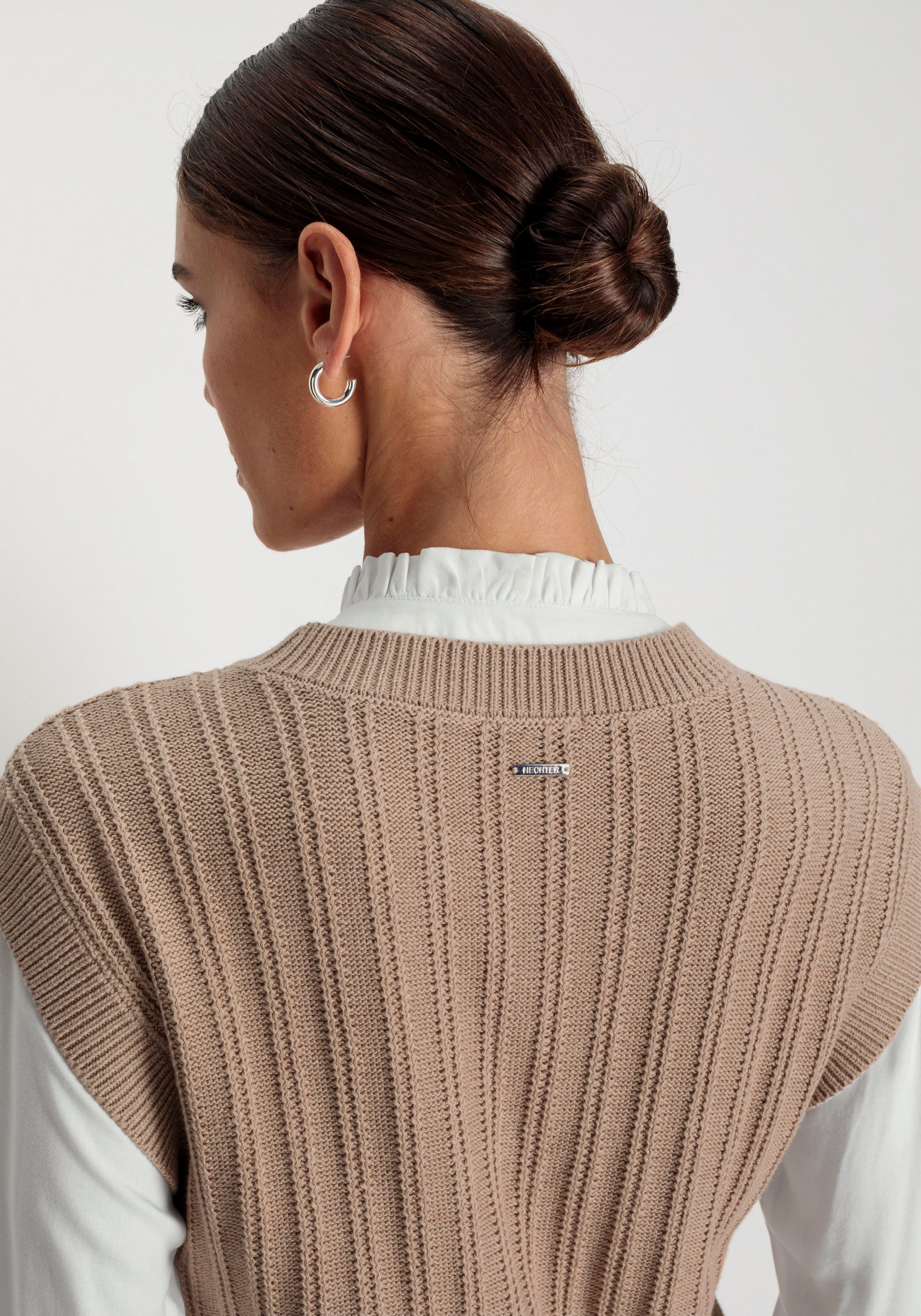 HECHTER PARIS Pullunder mit Strickmuster