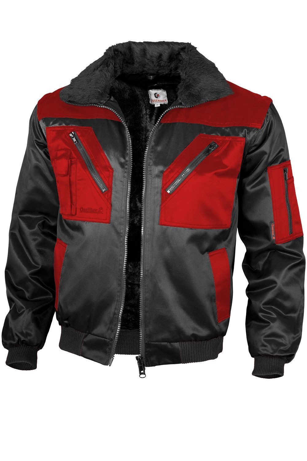 Qualitex Workwear Pilotenjacke modische 4-in-1 Arbeitsjacke günstig online kaufen