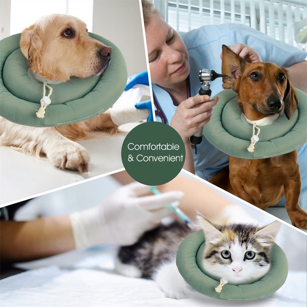 Grün Katzen-Abwehrgürtel -Schutzkragen, einstellbare PET Rutaqian Hundeschützer