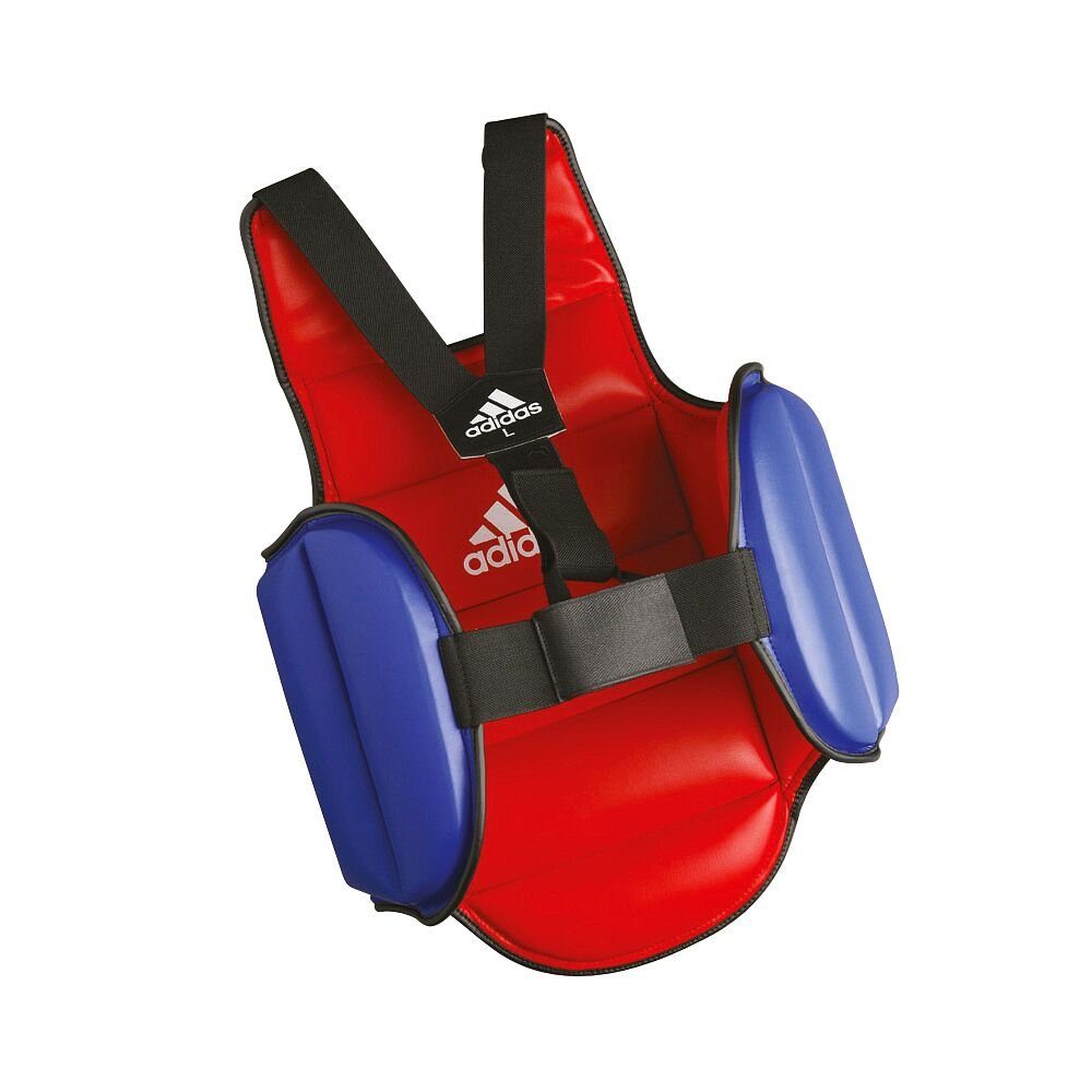 Körperschutz Wendeweste in S Brustprotektor Rot Größe Chest Guard, Sportswear Reversible adidas anzuwenden oder - Blau Boxing