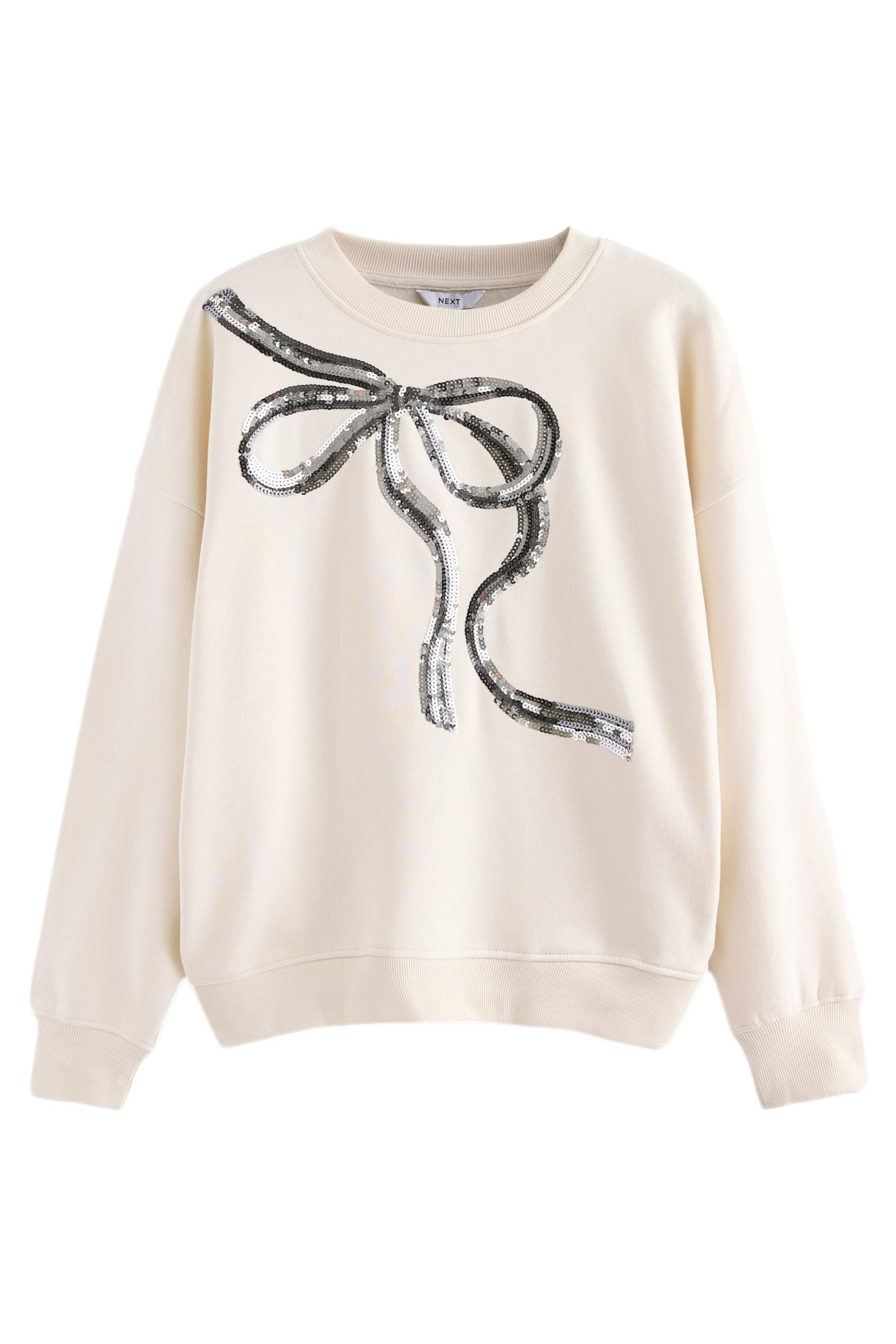 Next Sweatshirt Weihnachtlich funkelndes Pailletten-Sweatshirt (1-tlg) günstig online kaufen