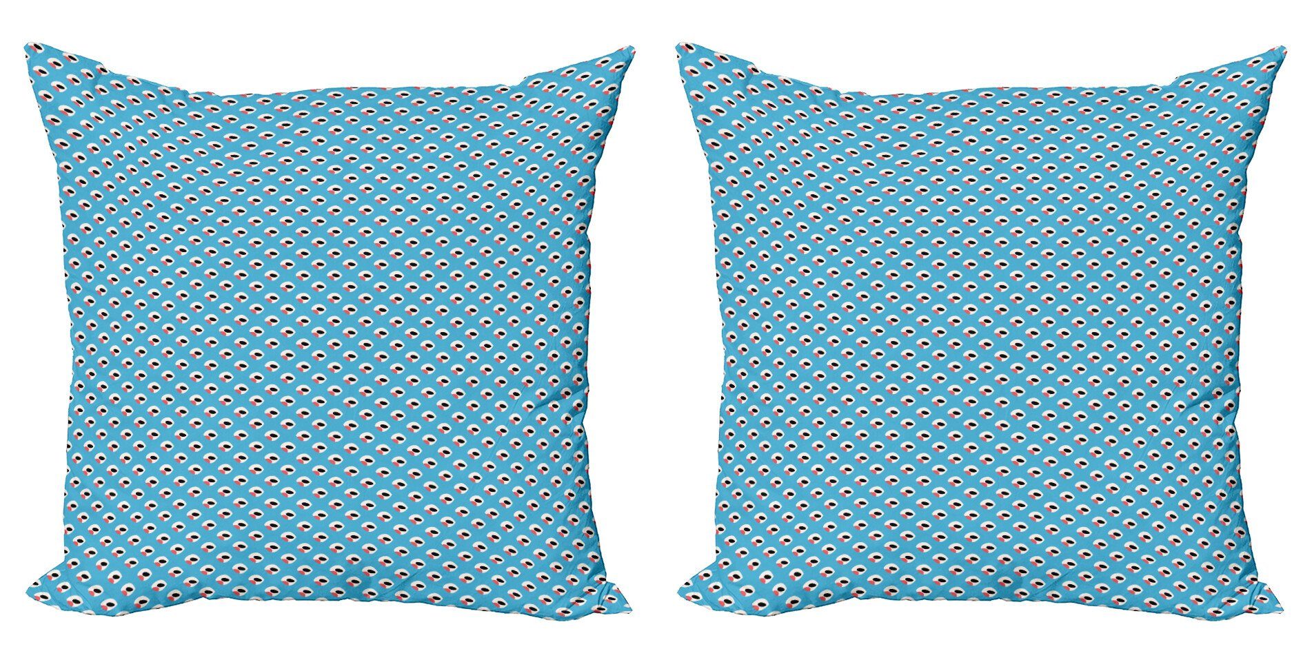 Kissenbezüge Modern Accent Doppelseitiger Digitaldruck, Abakuhaus (2 Stück), Abstrakt Geometrische Muster Quirky | Kissenbezüge