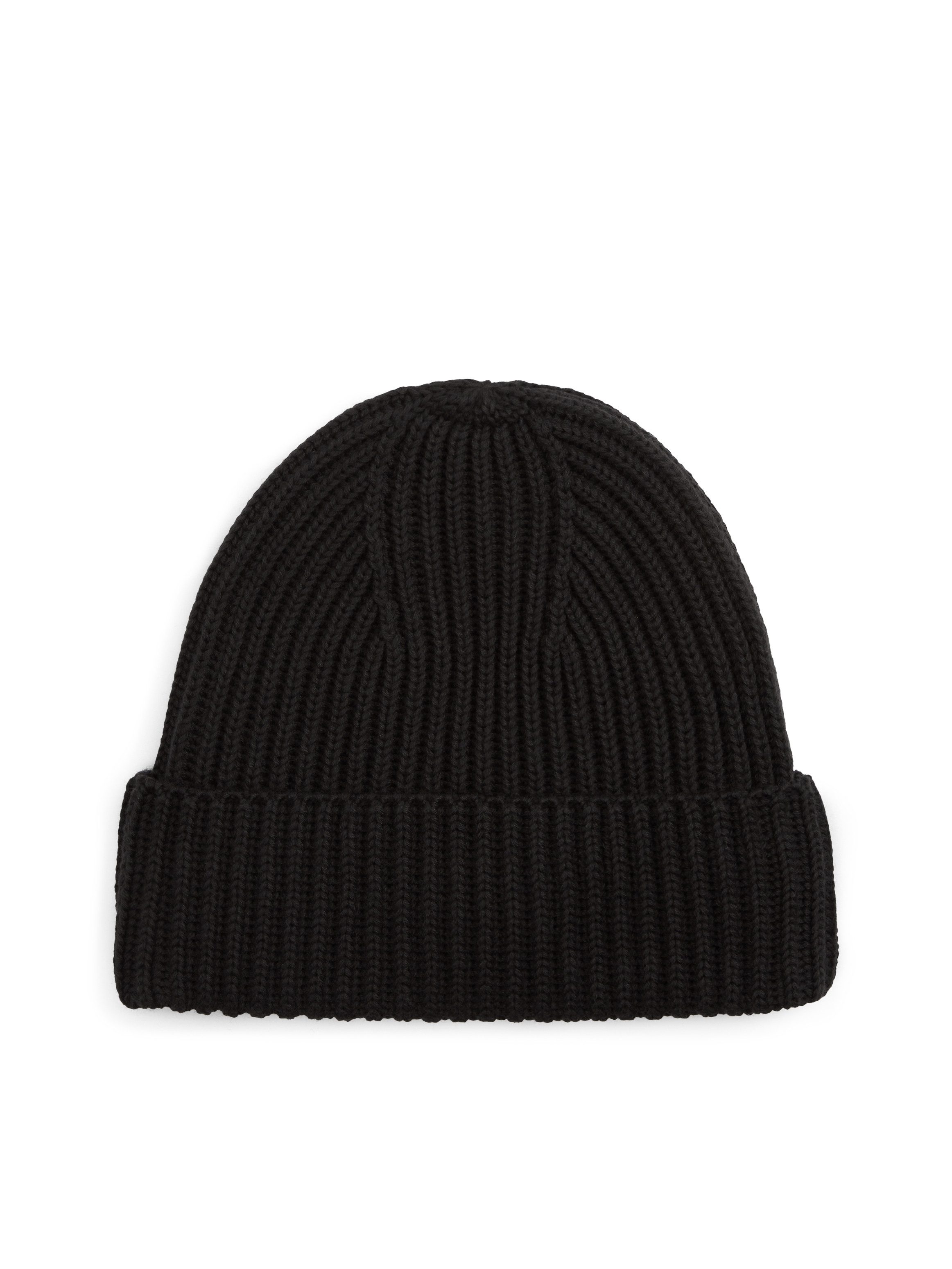 Tommy Hilfiger Beanie TH FOUNDATION Strick, mit gummiertem Logo und Wolle