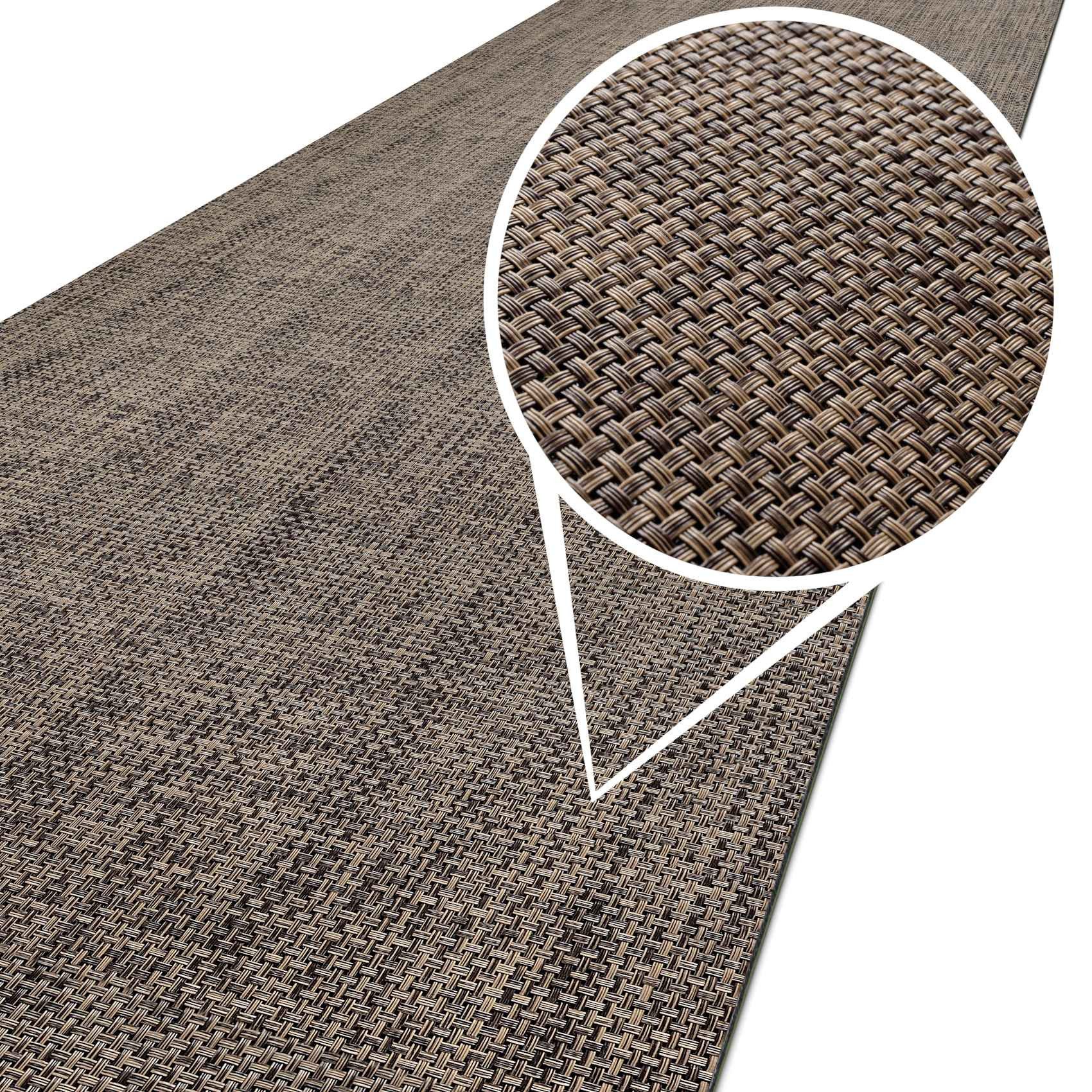 ANRO Küchenläufer Hochwertig Outdoorläufer Teppich TATAMI Läufermatte, Ecki günstig online kaufen