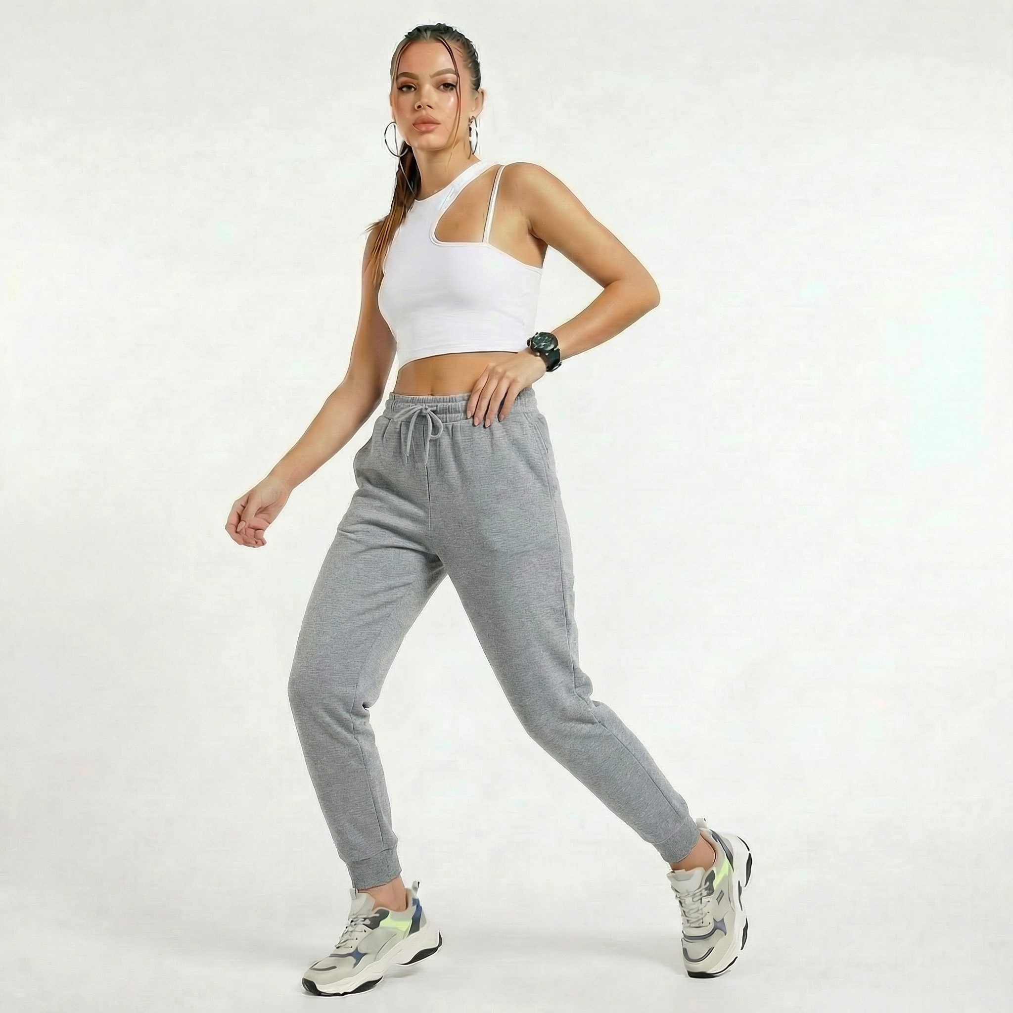 R-CAMP Jogginghose Jogginghose Damen Slim Fit Freizeithose Frauen (1-tlg) B günstig online kaufen