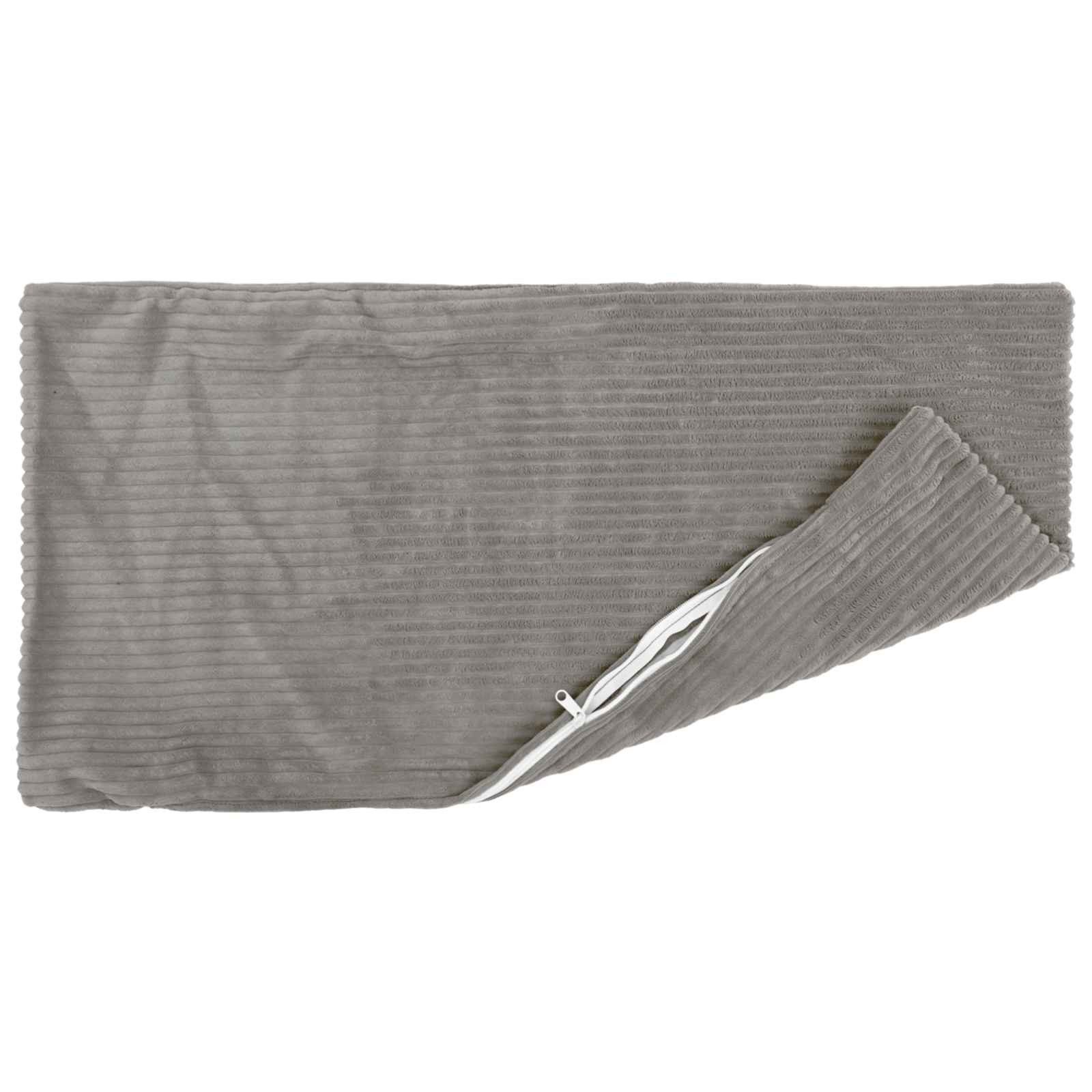 vidaXL Kissenbezug Kissenbezug 2 pcs HEERLEN Hellgrau 40 x 80 cm Cord, (2 Stück) – Bild 3 von 5