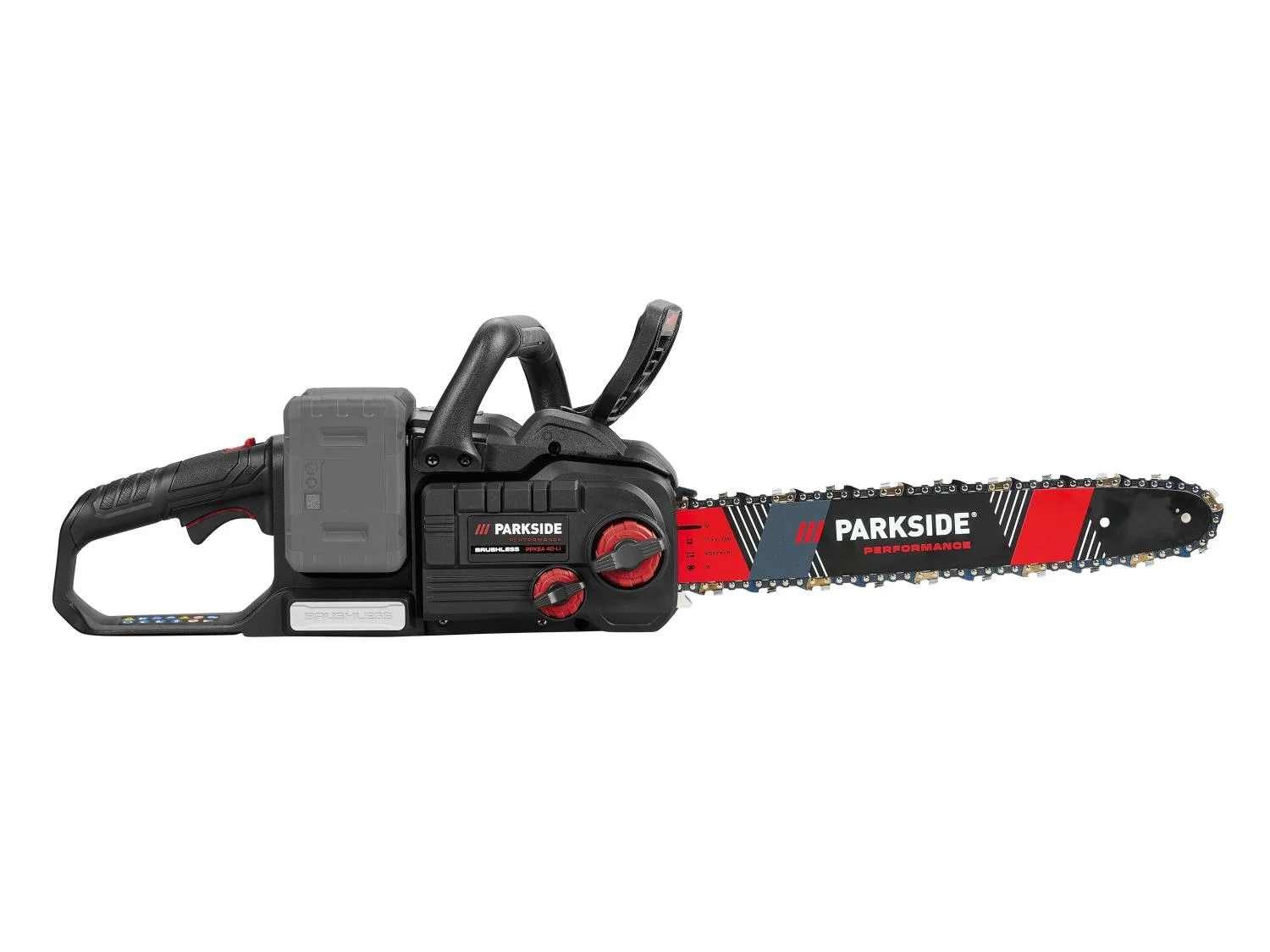 PARKSIDE PERFORMANCE® Akku-Kettensäge 40V Kettensäge PPKSA 40 Li C3 mit Smart Akku 4.0 Ah und Ladegerät